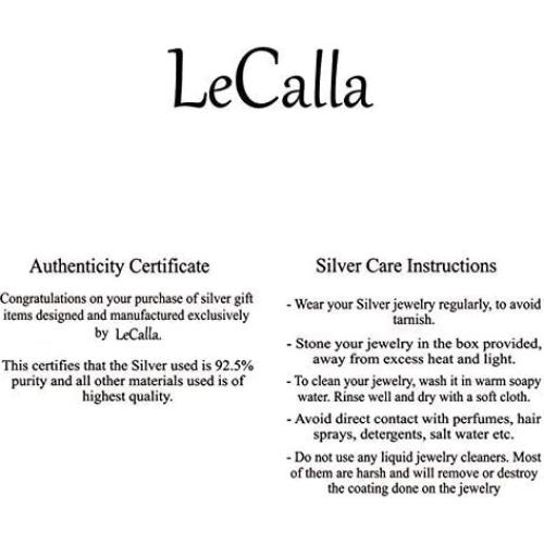 Anillo Abierto de Plata Esterlina LeCalla para Mujeres 3 Piezas