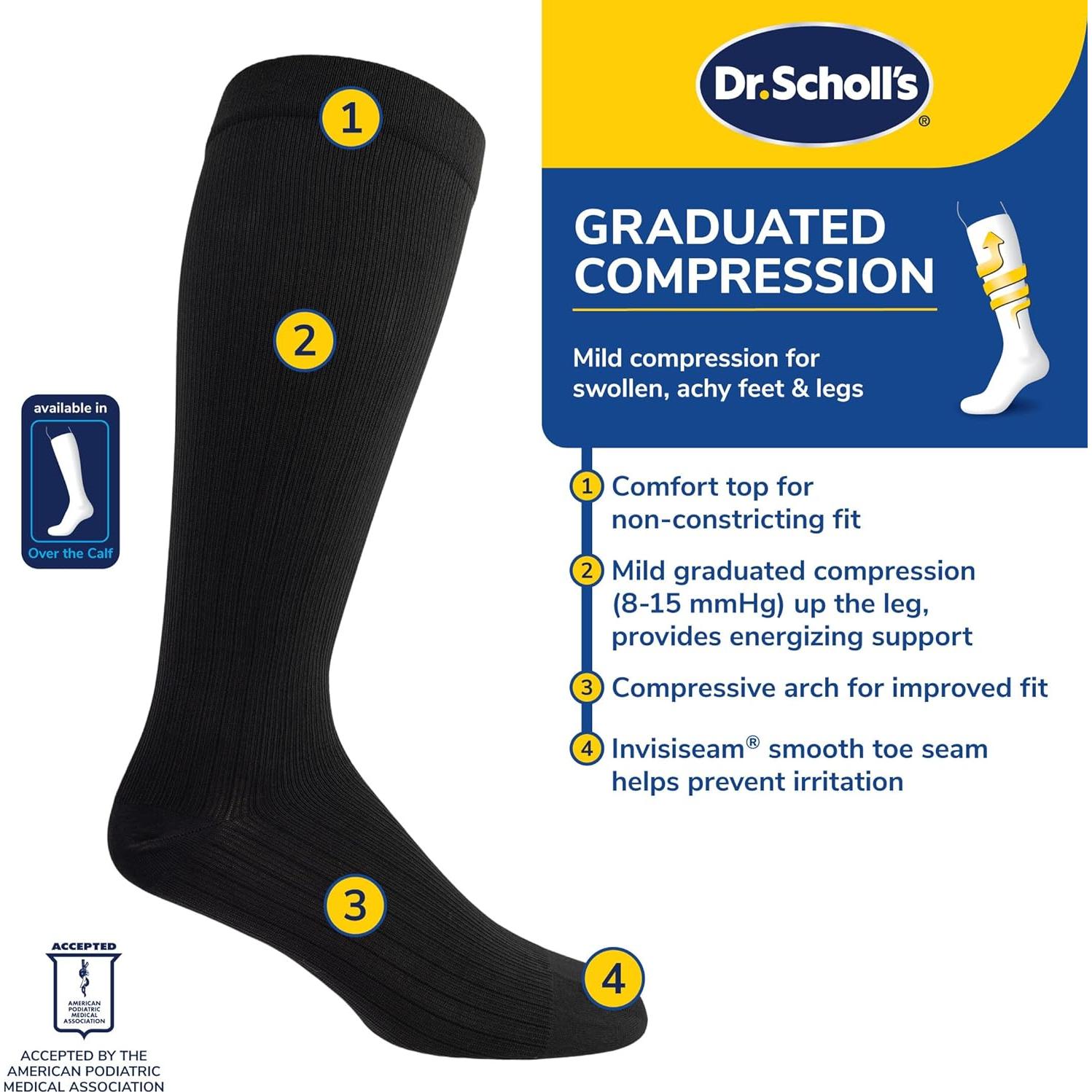 Calcetines de Compresión Graduada Dr. Scholl's Hombre 2 Pares
