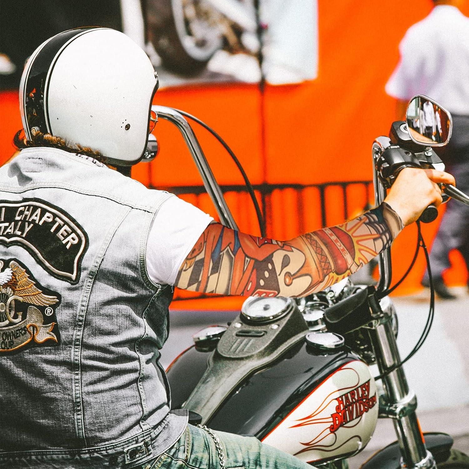 20 Piezas Mangas de Tatuaje Temporales Unisex ChurlChurl