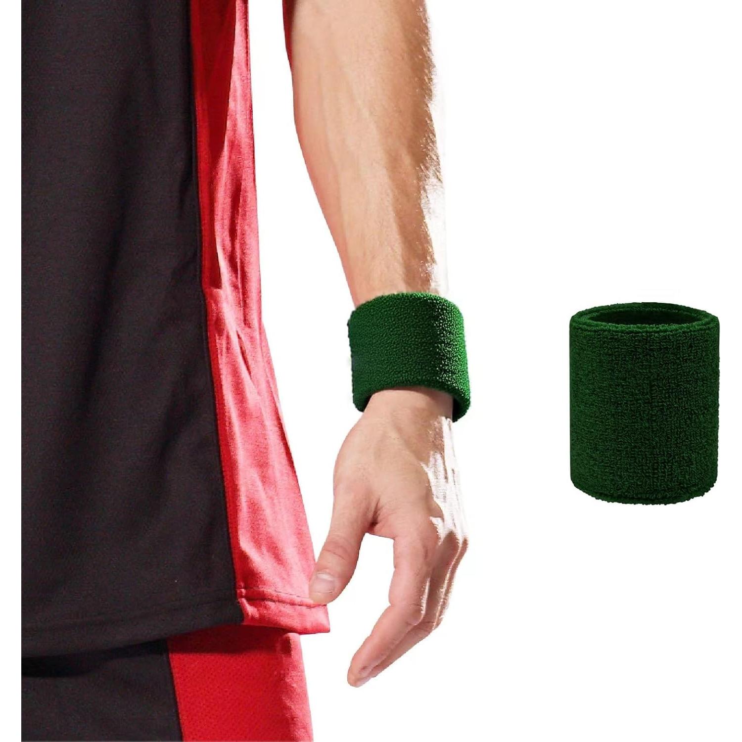 Muñequera Deportiva LINGXINXIN Verde Militar 8x8 cm