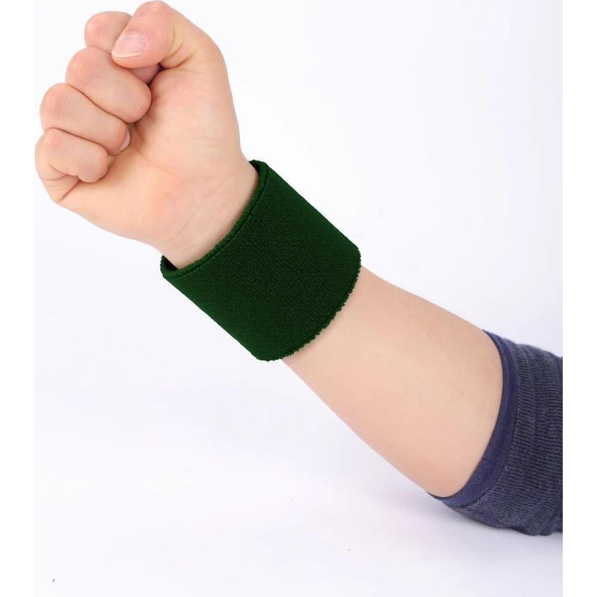 Muñequera Deportiva LINGXINXIN Verde Militar 8x8 cm