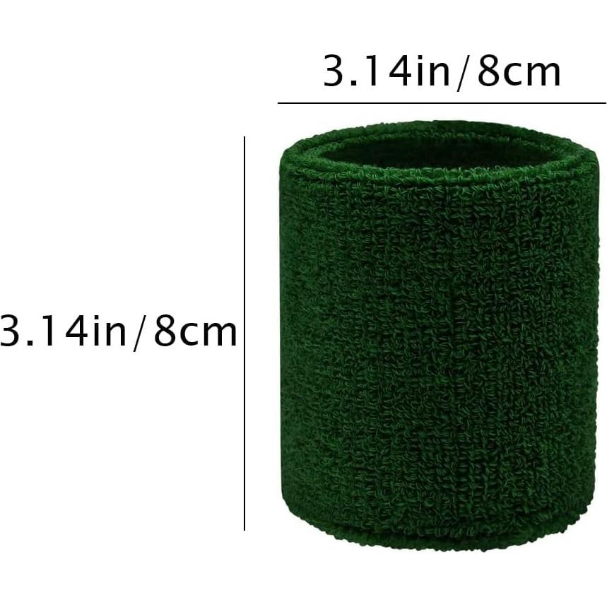 Muñequera Deportiva LINGXINXIN Verde Militar 8x8 cm