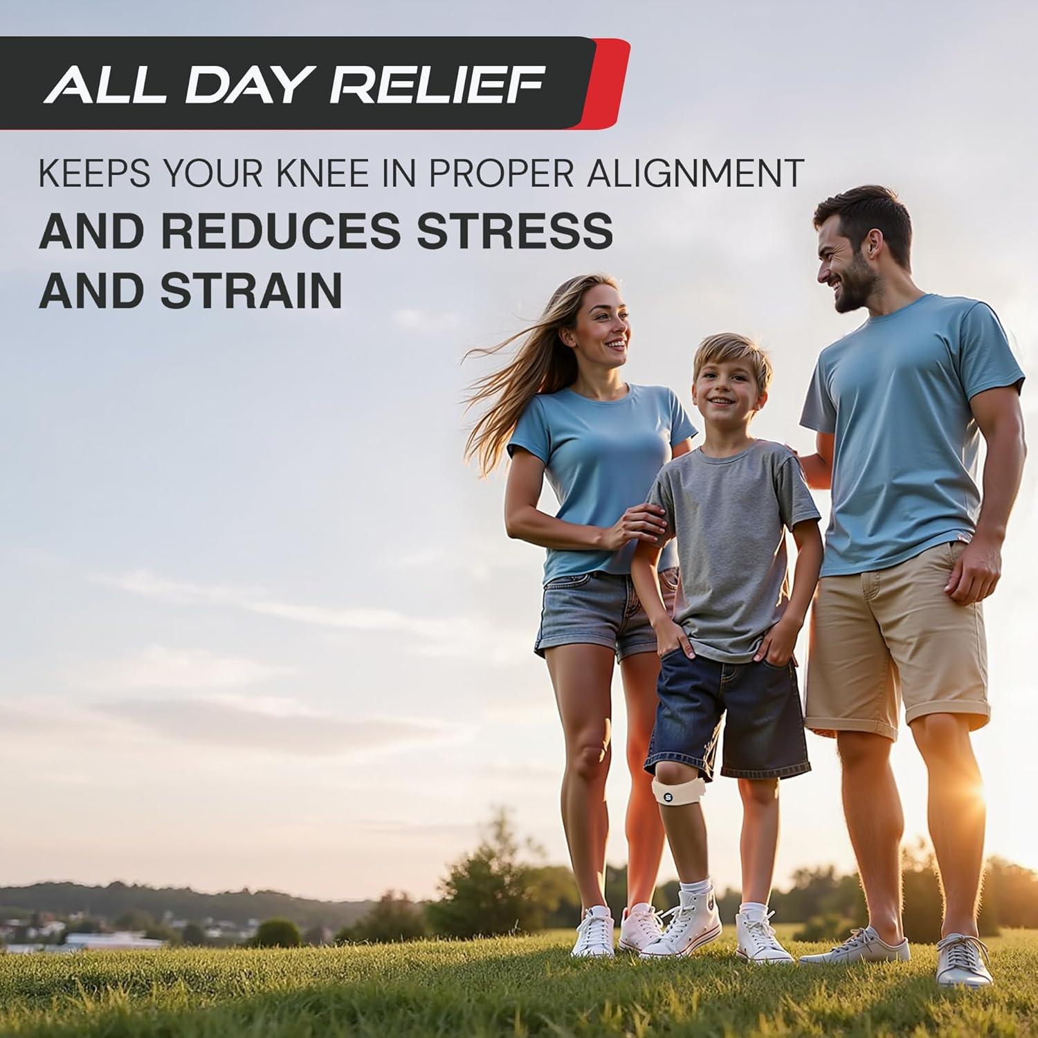 Faja de Tendón Patelar Sleeve Stars para Niños Beige Ajustable