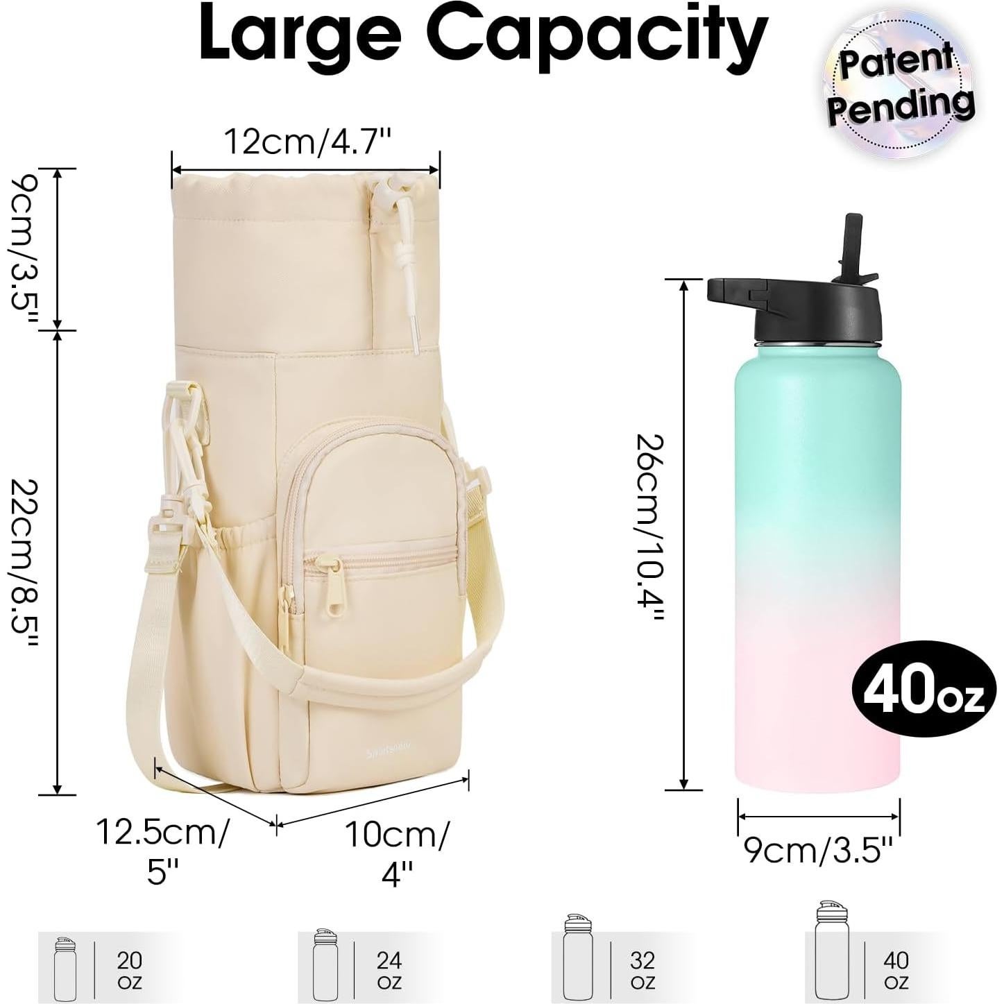 Soporte de Botella de Agua Sportsnew Sn6300bei 946ml Beige