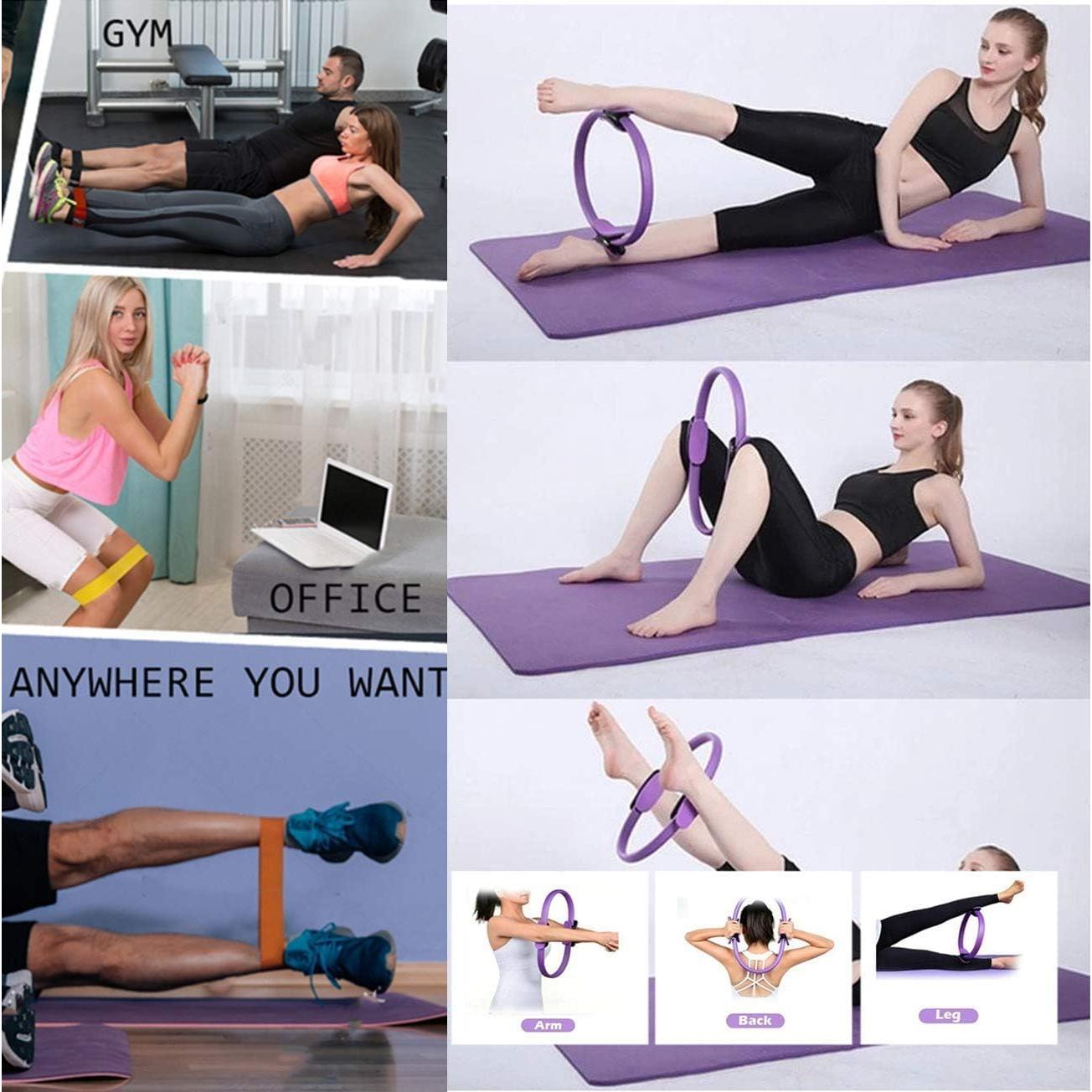Conjunto de Anillo Pilates YXILEE 7 Piezas - Ejercicio en Casa
