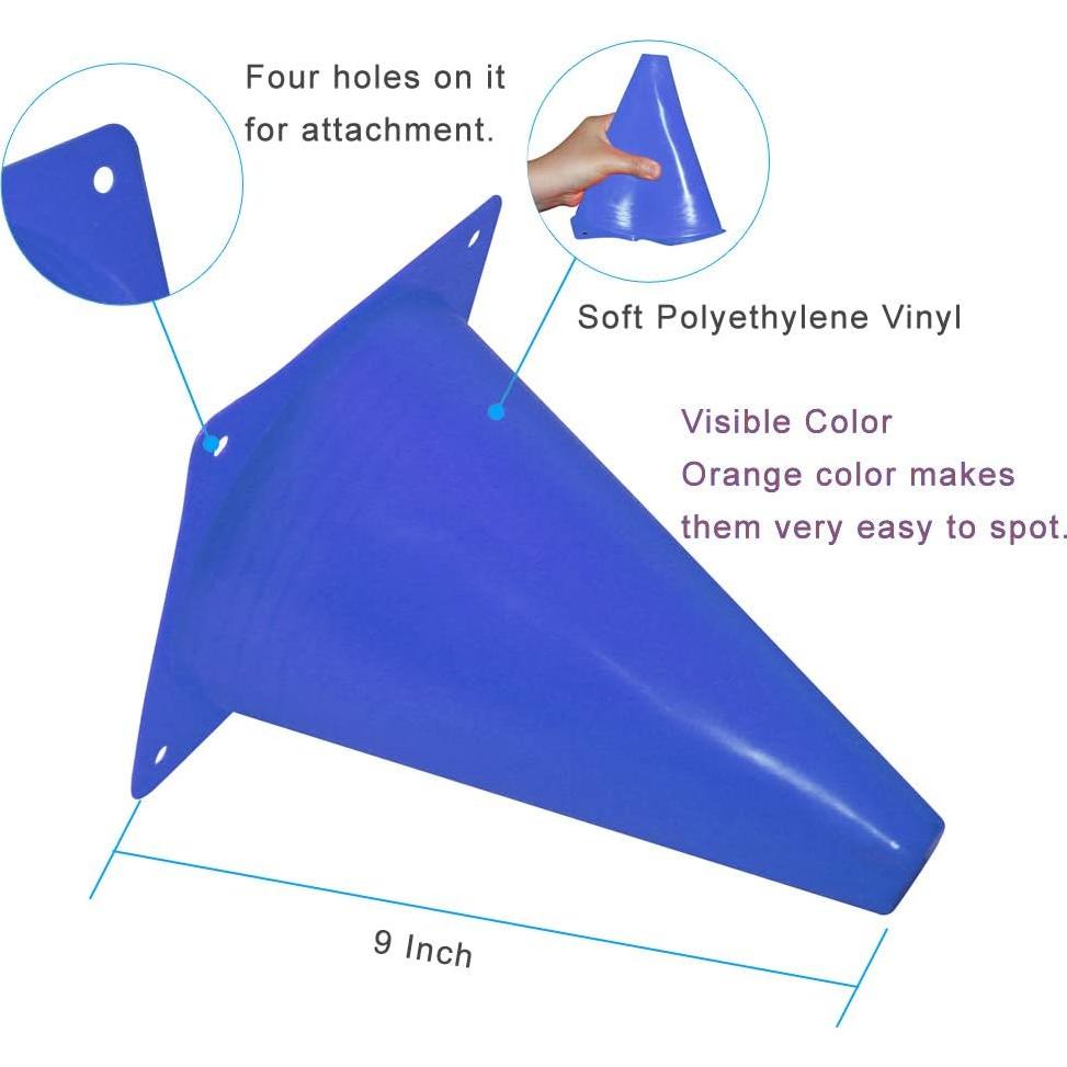 Conos de Tráfico Fragraim 9" (22.86 cm) Juego de 10 Naranja