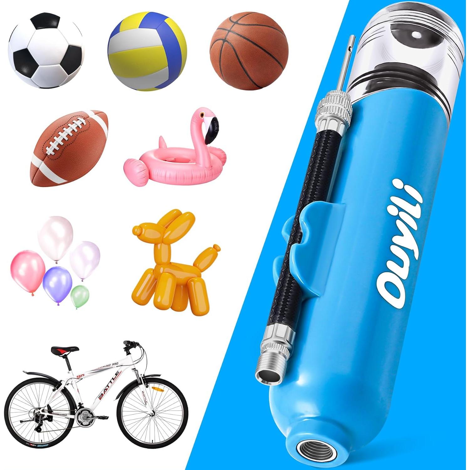 Bomba de Balón Deportivo Ouyili Doble Acción con Agujas