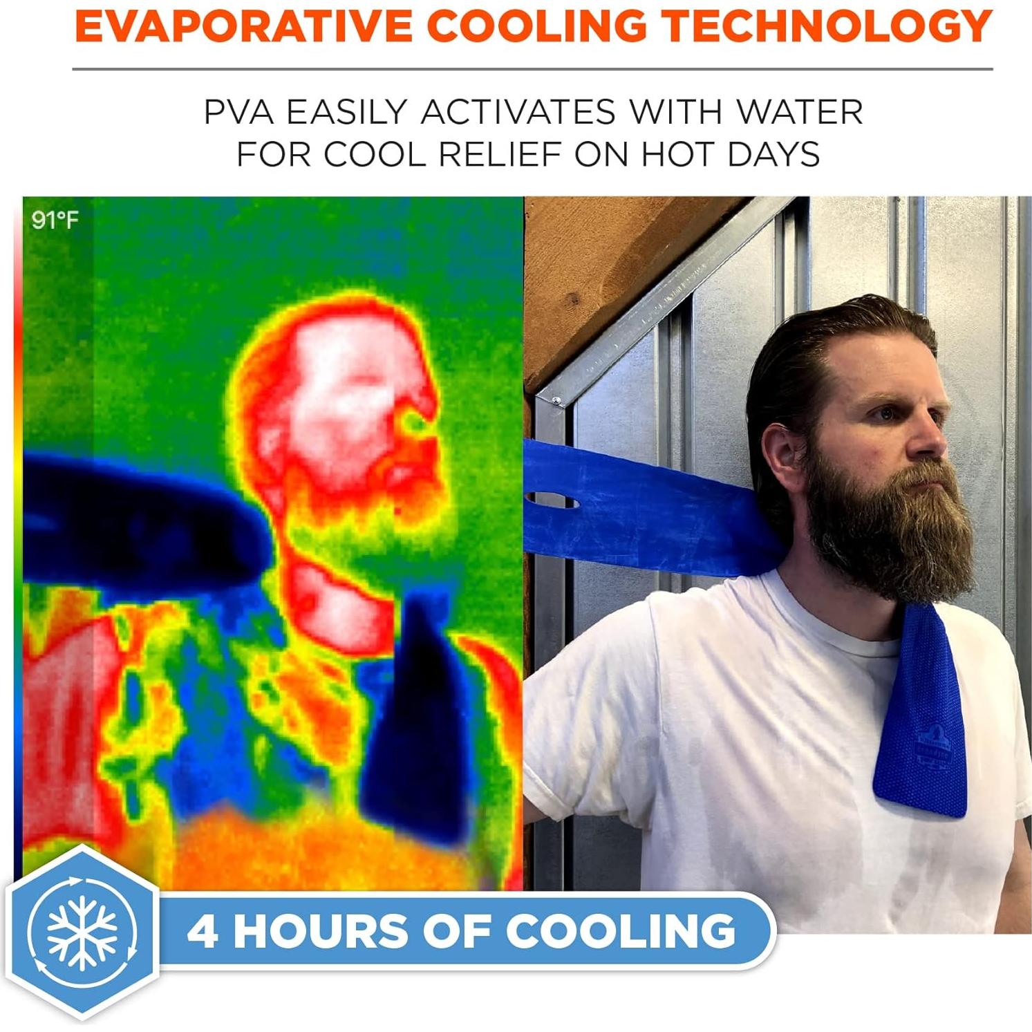 Banda Refrigerante Ergodyne Chill-Its 6603 - 10x75 cm Azul