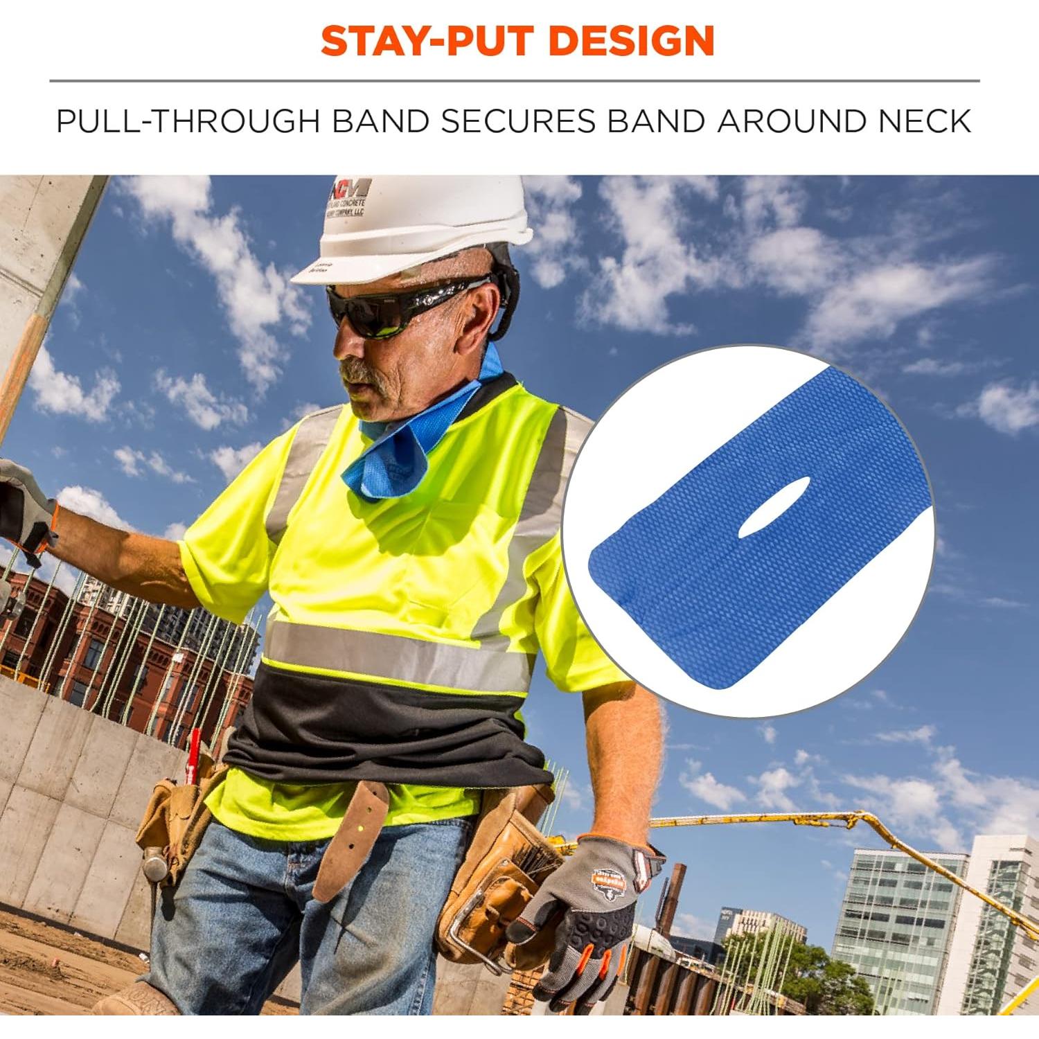 Banda Refrigerante Ergodyne Chill-Its 6603 - 10x75 cm Azul