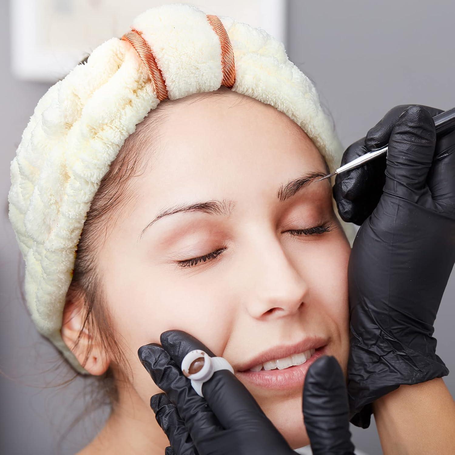 Diademas de Microfibra WILLBOND 4 Piezas Beige para Maquillaje