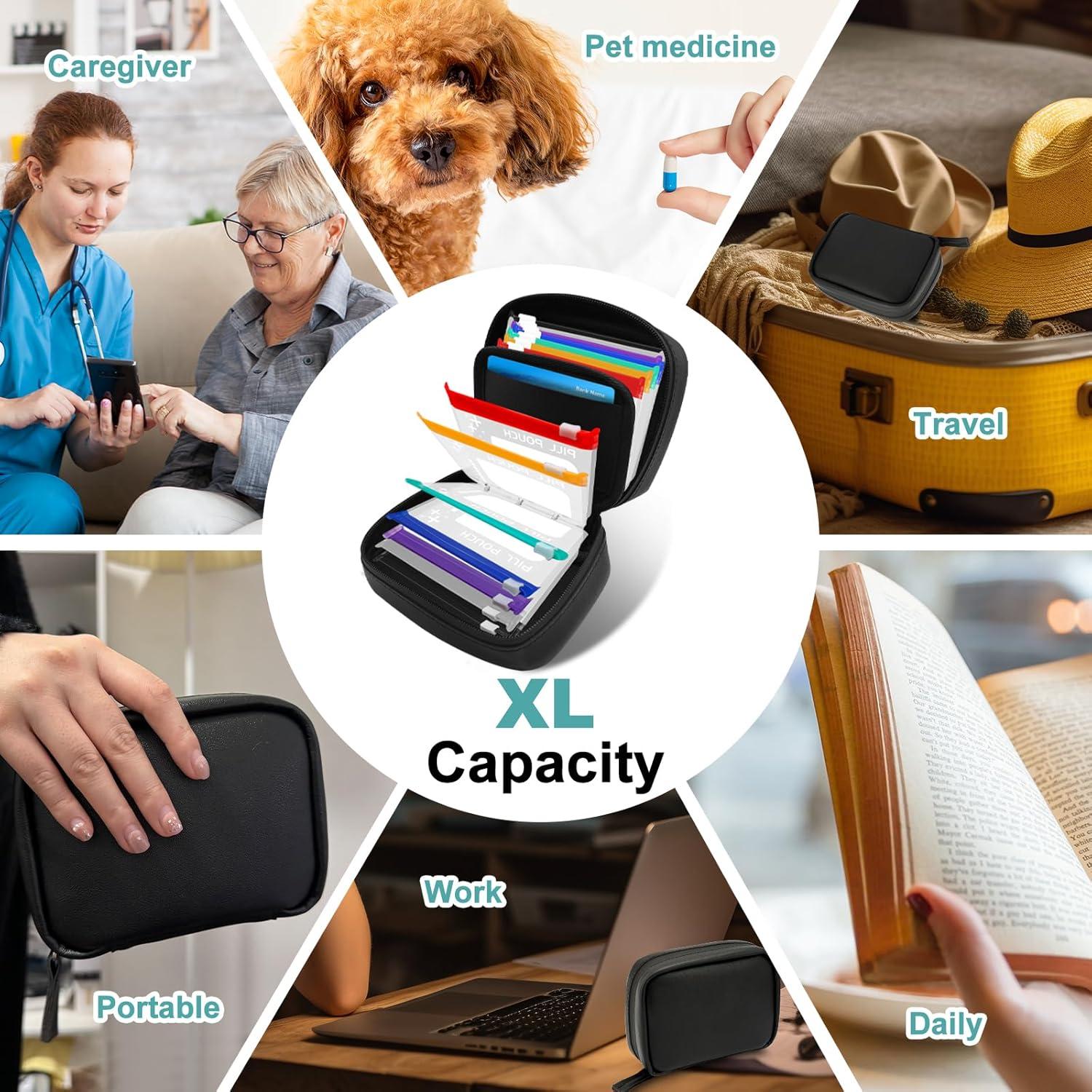 14 Bolsas Organizadoras de Pastillas Timueetech Reutilizables