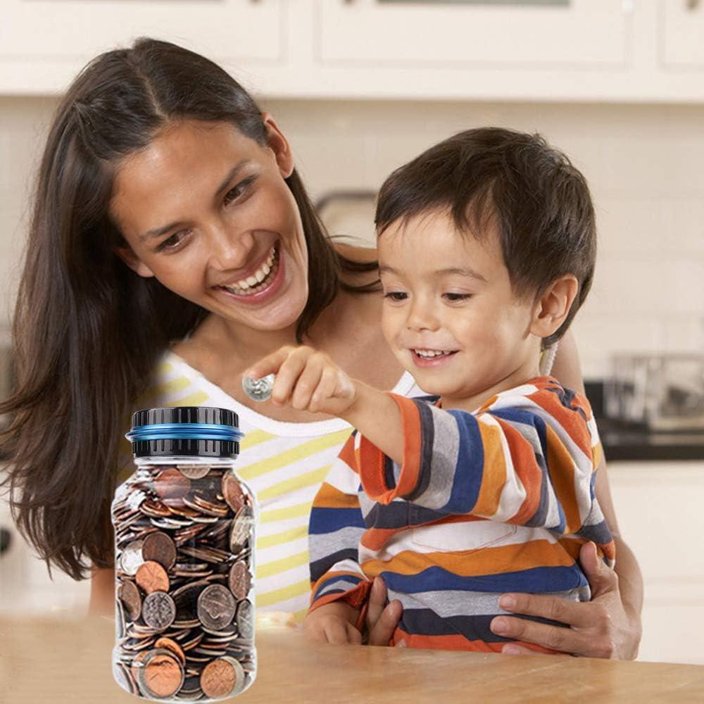 Tarro de Ahorro Digital Winnsty Azul 2.5L con Pantalla LCD