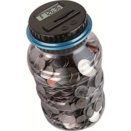 Tarro de Ahorro Digital Winnsty Azul 2.5L con Pantalla LCD