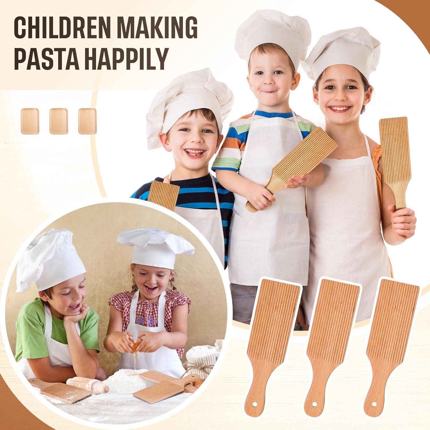 3 Palas de Gnocchi de Madera Newtay 23 x 7 cm para Pasta