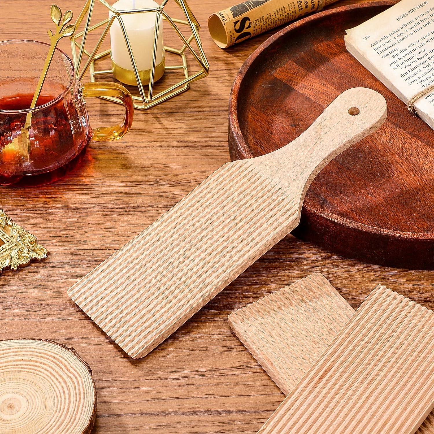 3 Palas de Gnocchi de Madera Newtay 23 x 7 cm para Pasta