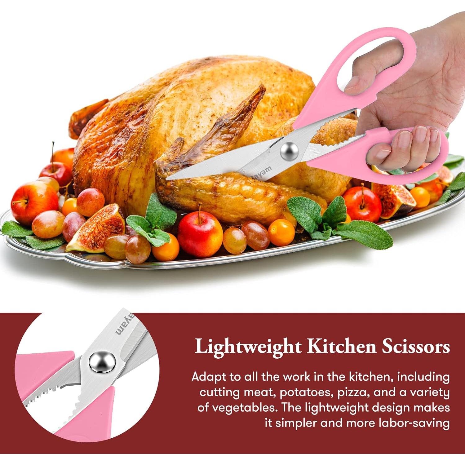 Tijeras de Cocina Multiusos iBayam 21.6 cm Rosa Pastel