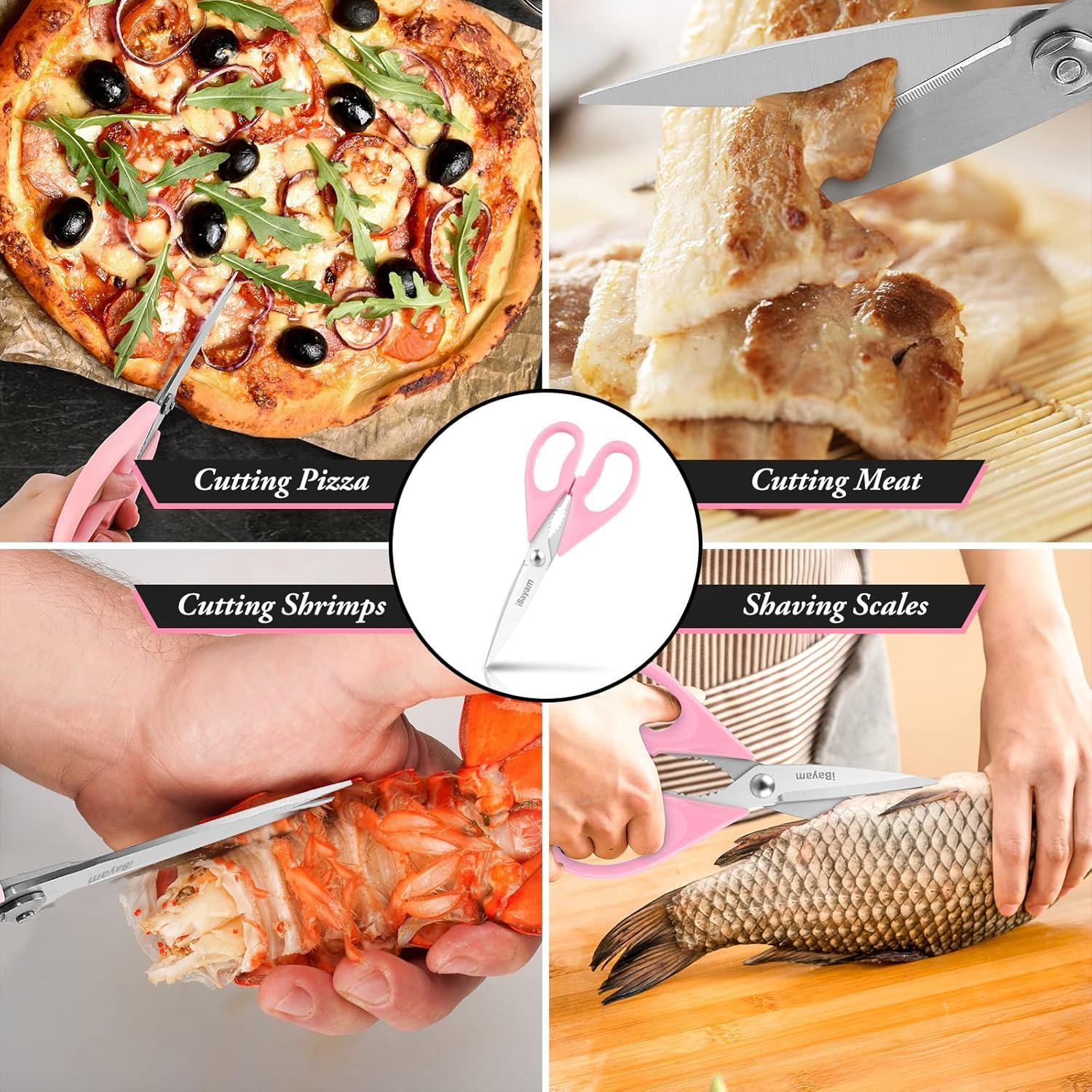 Tijeras de Cocina Multiusos iBayam 21.6 cm Rosa Pastel