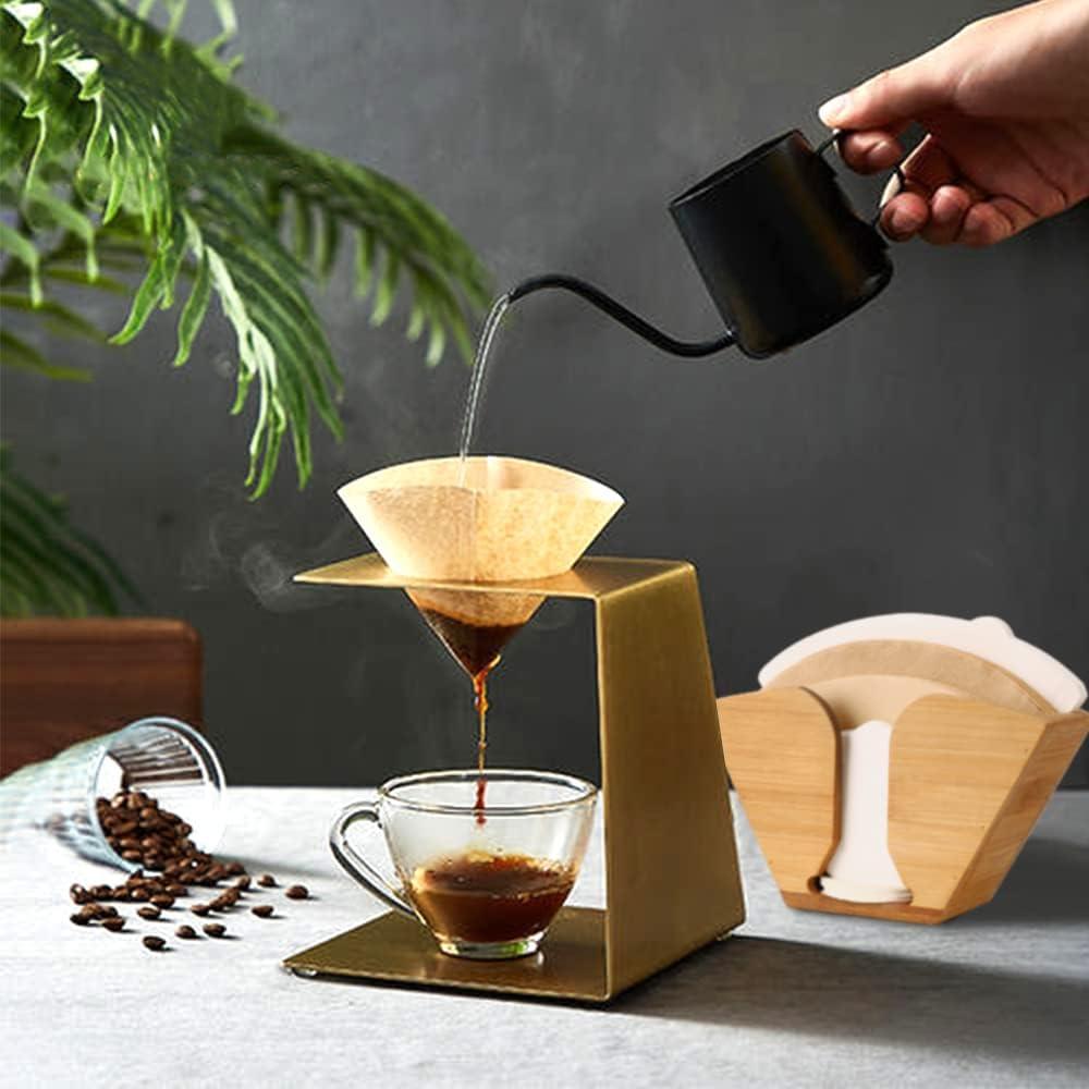 Soporte de Filtro de Café de Bambú Unibene para Aeropress y Chemex