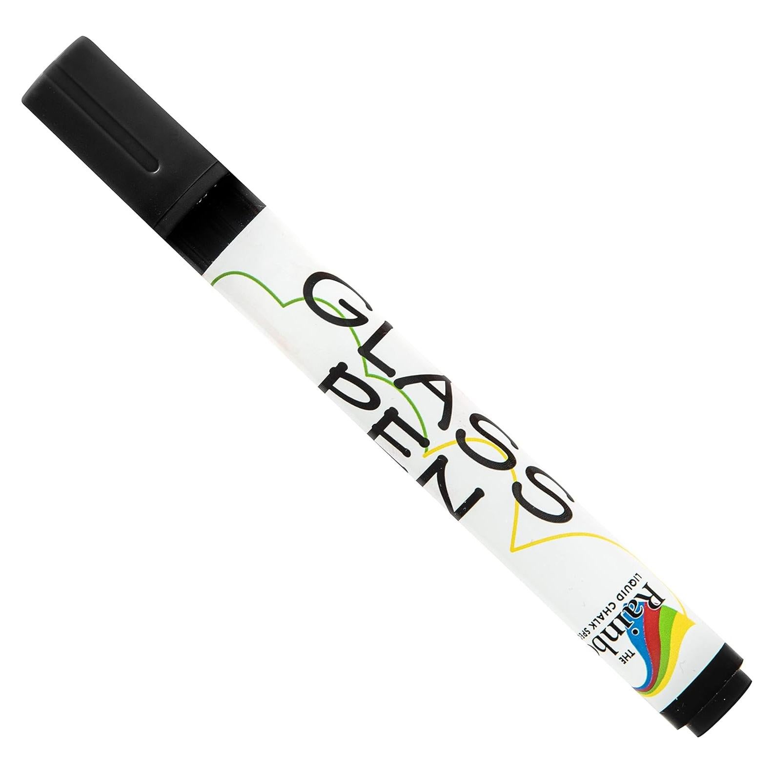 Marcador de Ventana Rainbow Chalk Negro Punta Fina 5mm