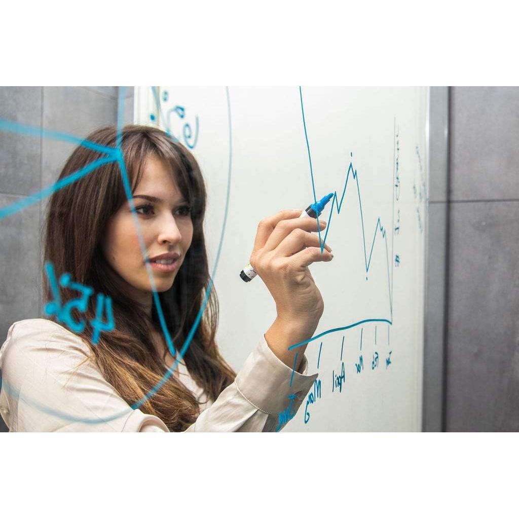 Marcador de Ventana Rainbow Chalk Negro Punta Fina 5mm