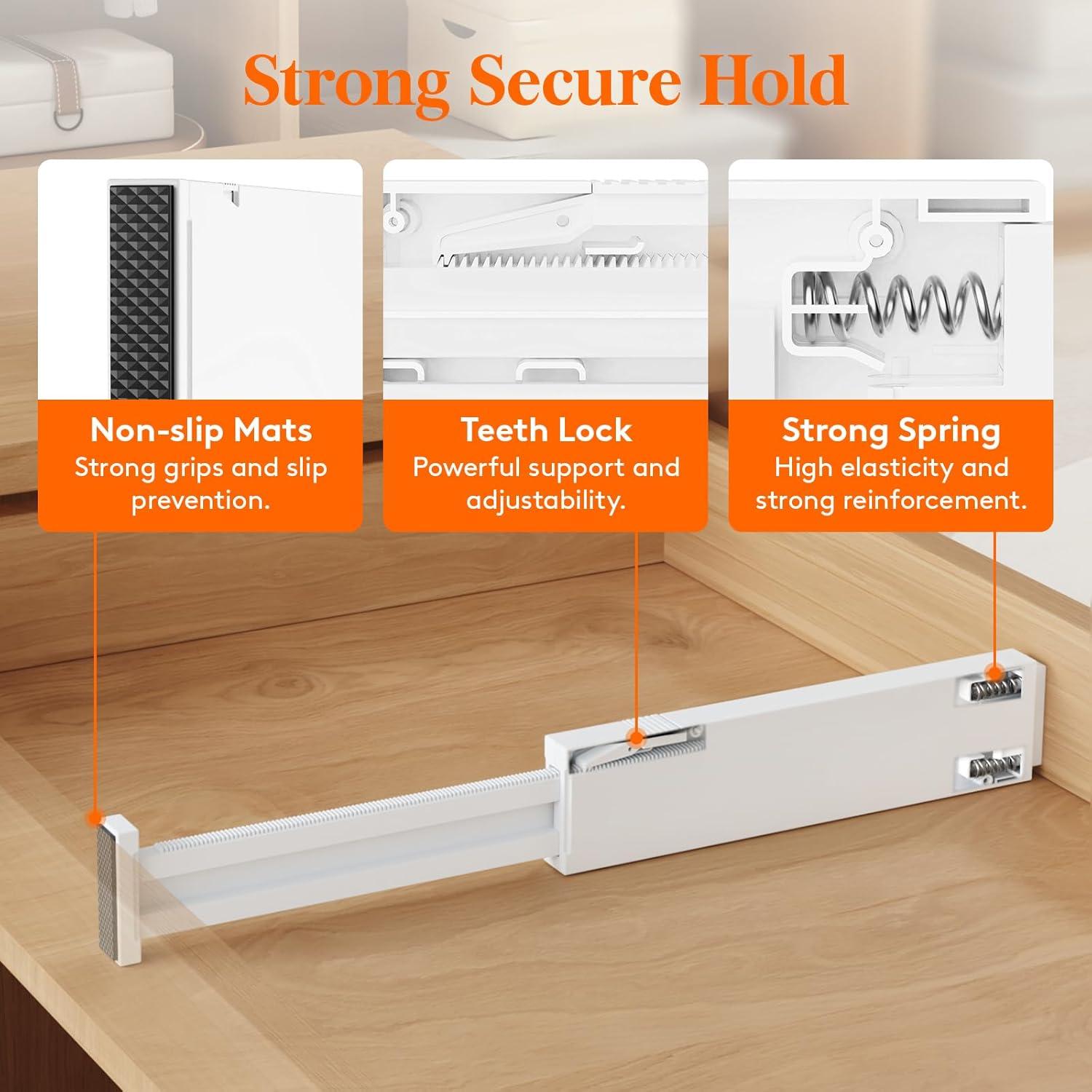 Divisores de Cajón Ajustables Lifewit 5 Piezas 6cm Alto