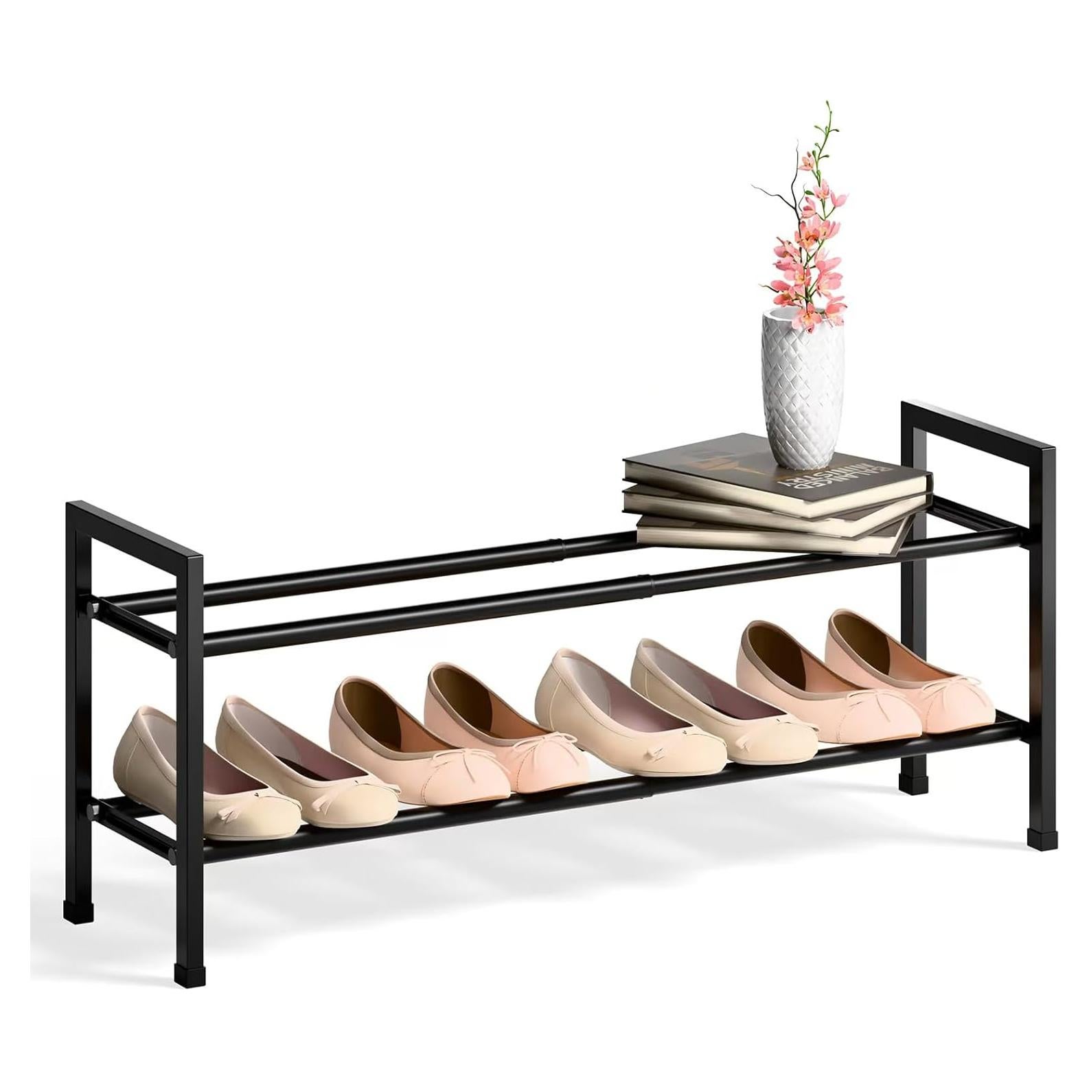 Estante para Zapatos Expandible Bumusty 2 Niveles Ajustable 46-84 cm