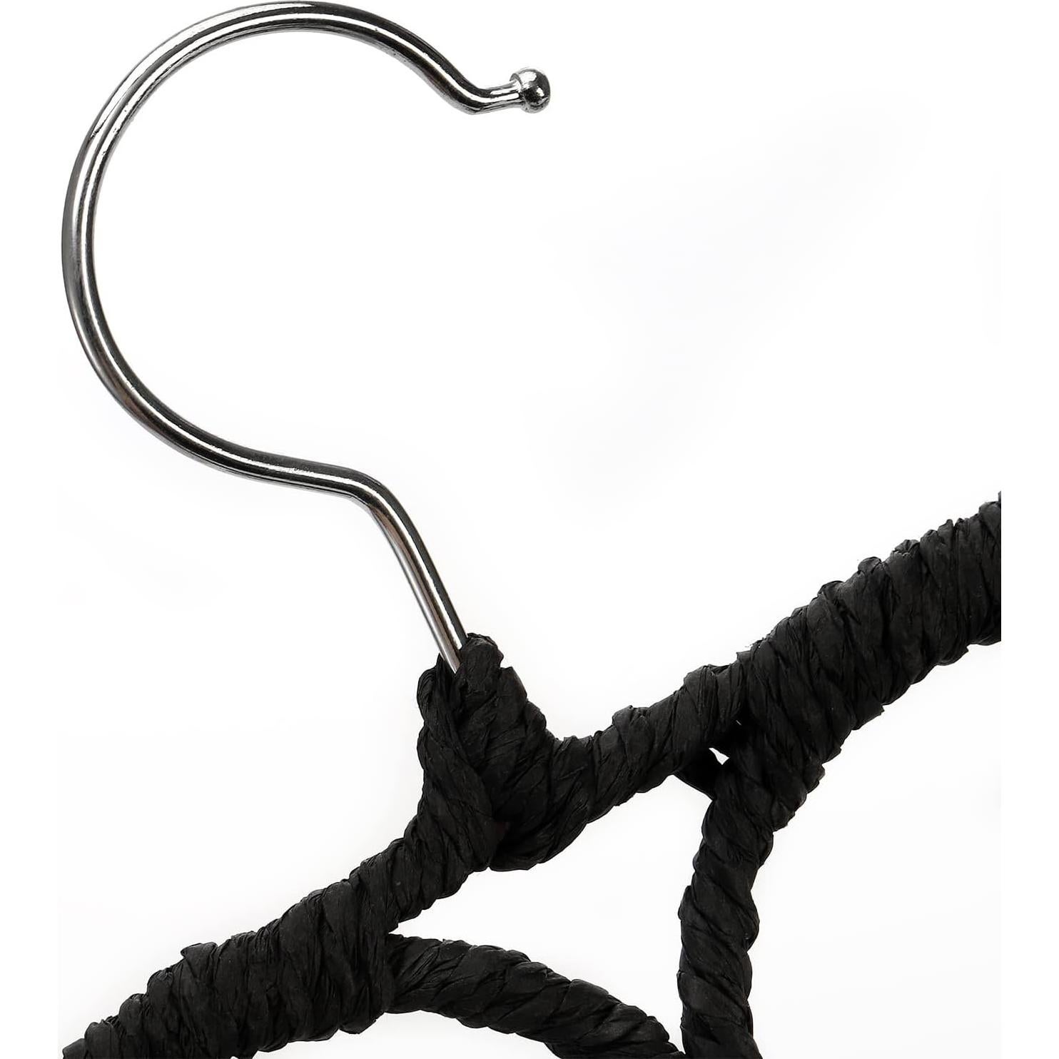 Organizador de Perchas Tosnail - Paquete de 2 para Bufandas y Corbatas - Negro