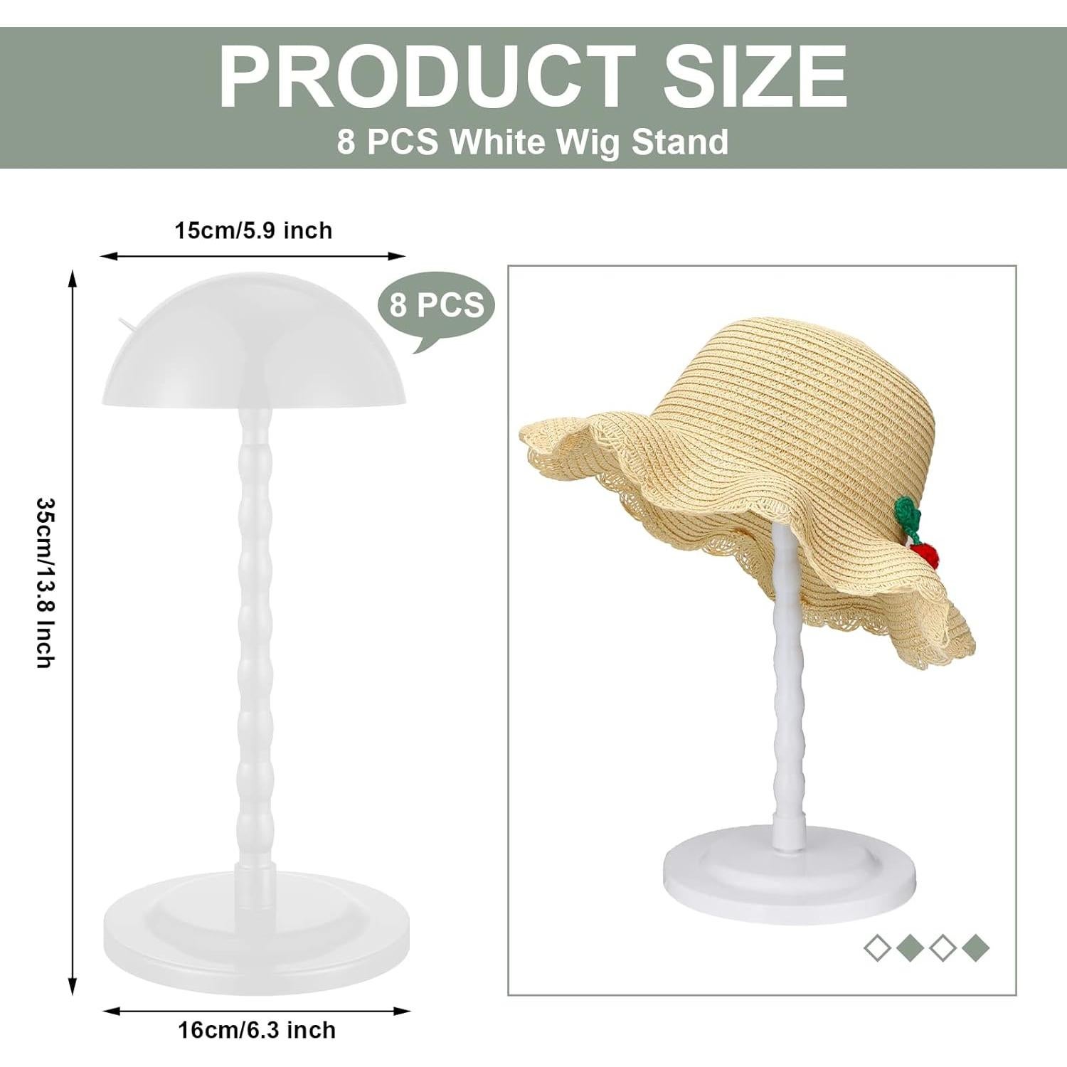 Soporte para Pelucas Reginary 8 Piezas 35.1 cm Antideslizante