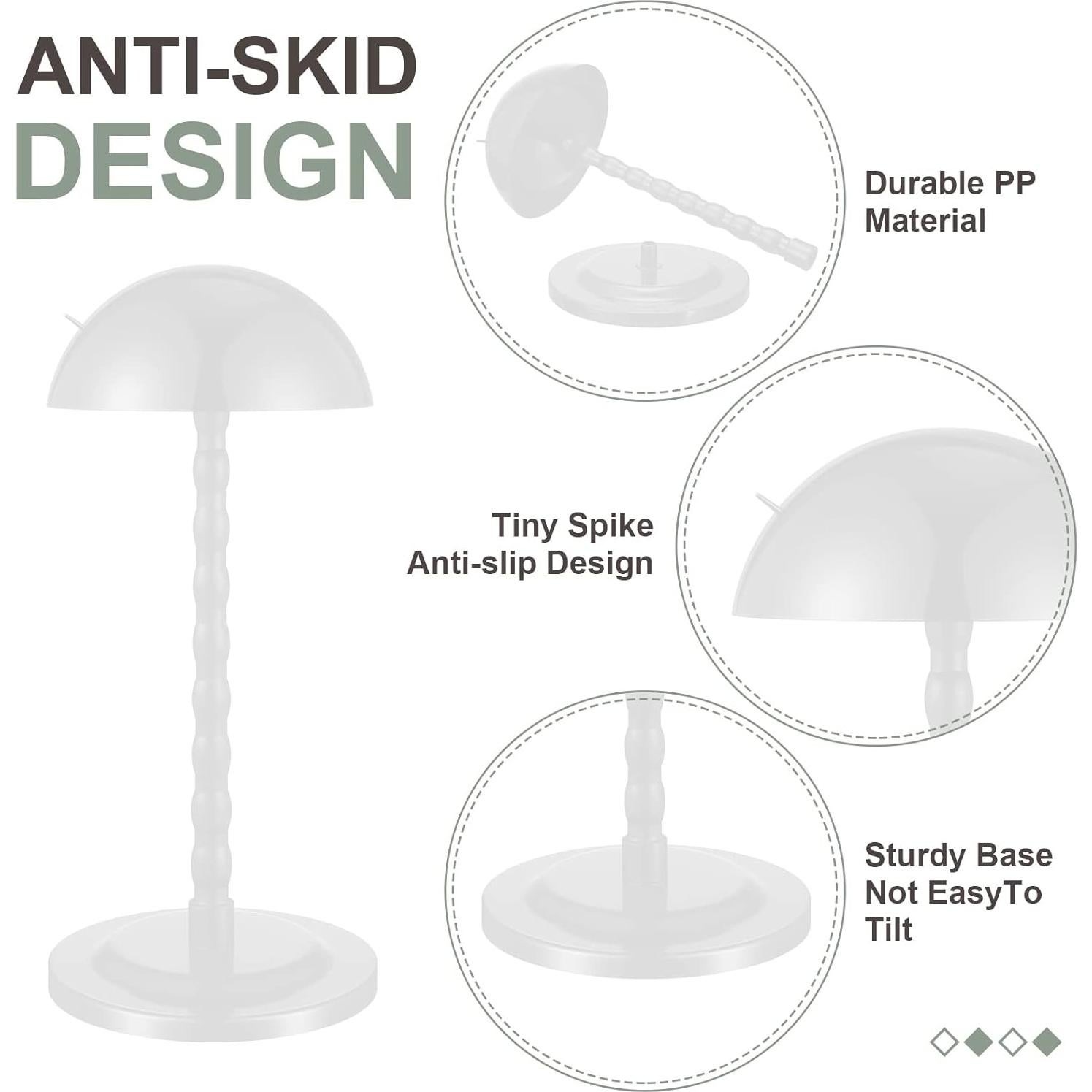 Soporte para Pelucas Reginary 8 Piezas 35.1 cm Antideslizante