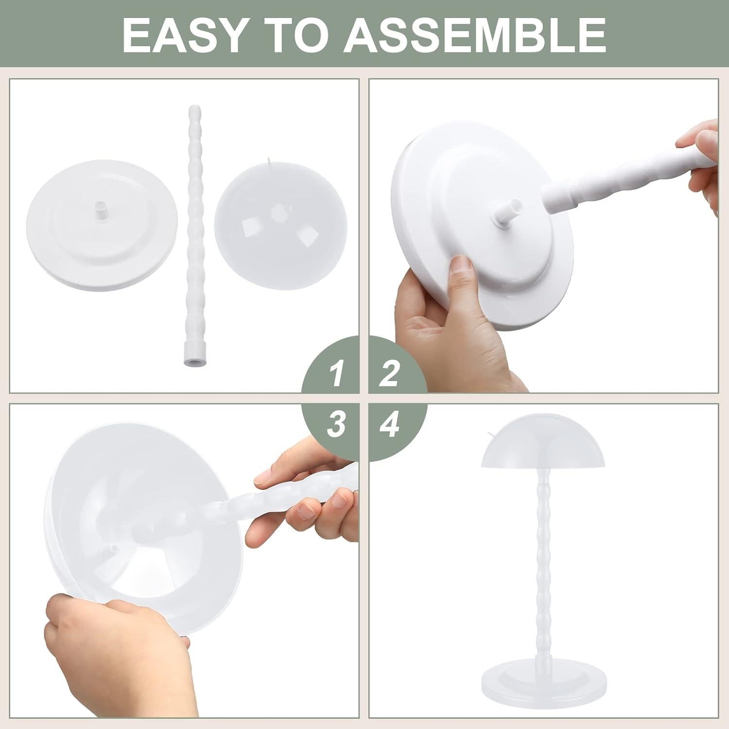 Soporte para Pelucas Reginary 8 Piezas 35.1 cm Antideslizante