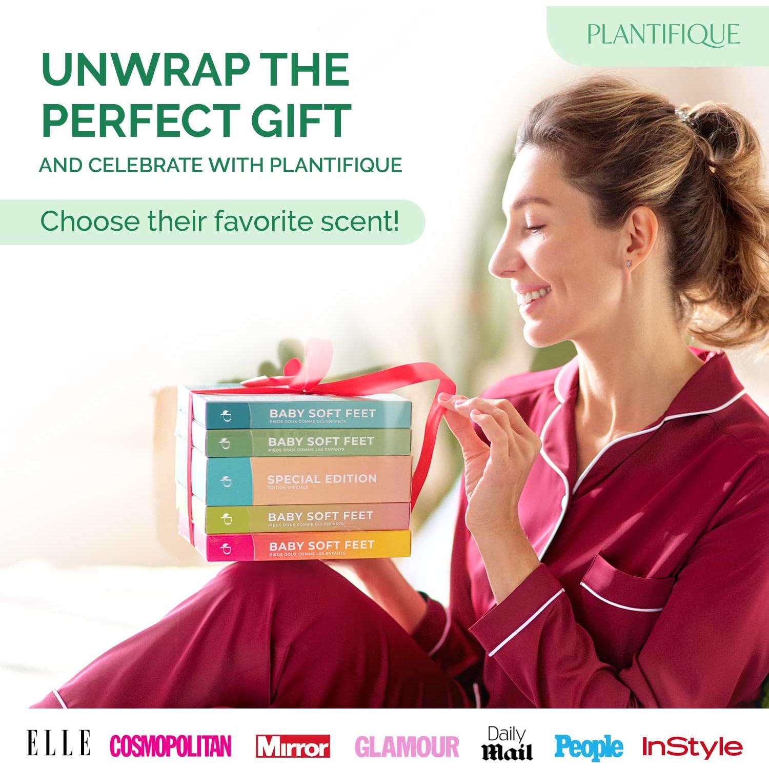 Mascarilla Exfoliante para Pies Plantifique Aloe Vera 2 Paquetes