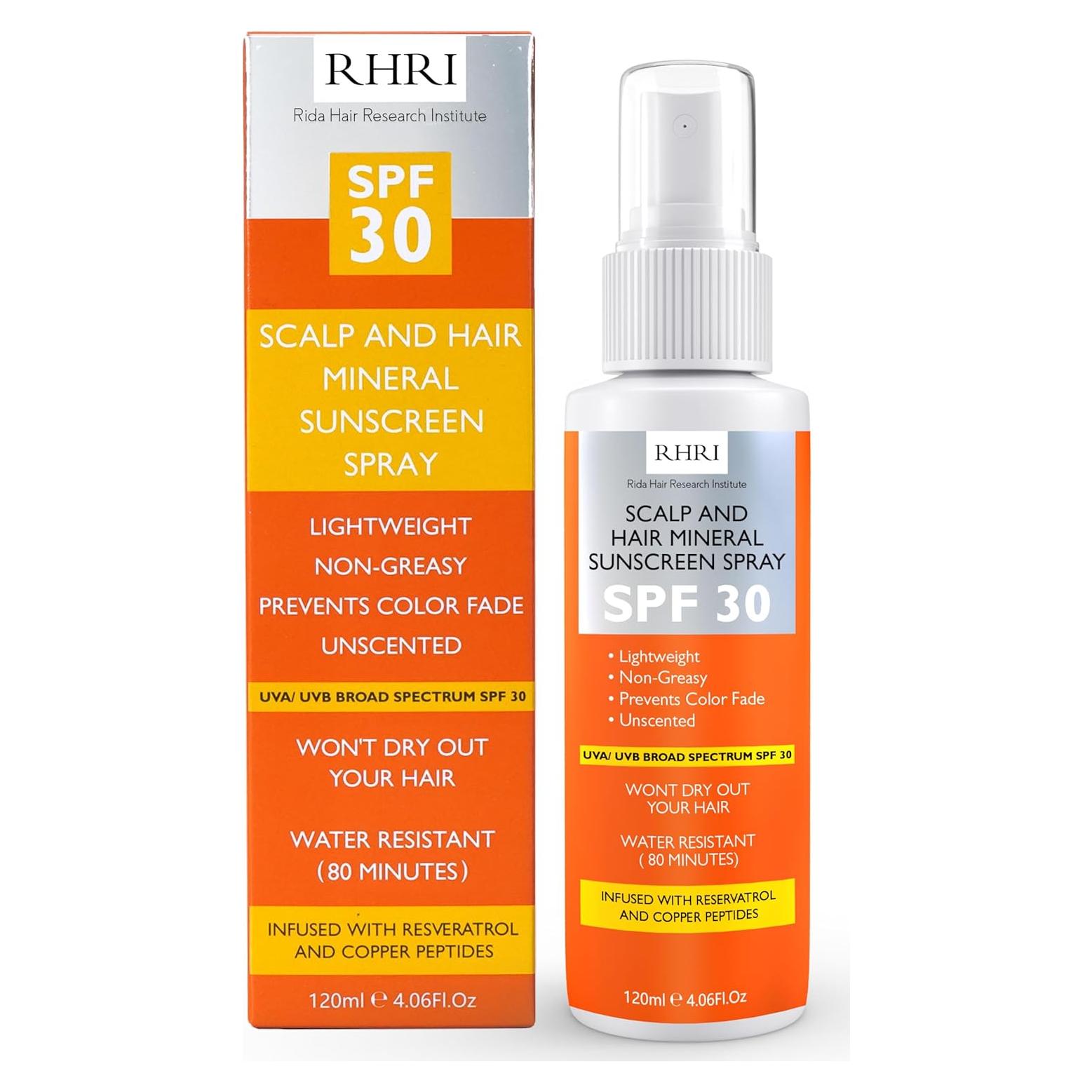 Spray Solar para Cabello Rida SPF 30 | Protección UV 120 ml