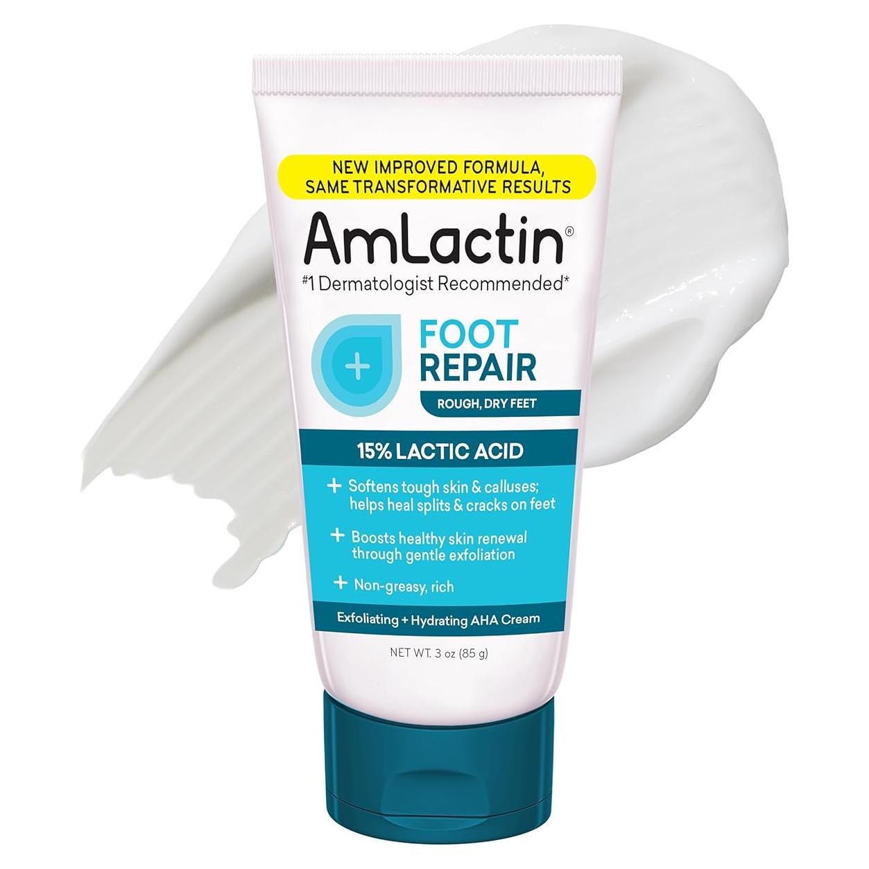 Crema Reparadora para Pies AmLactin 85 g - Hidratante Exfoliante