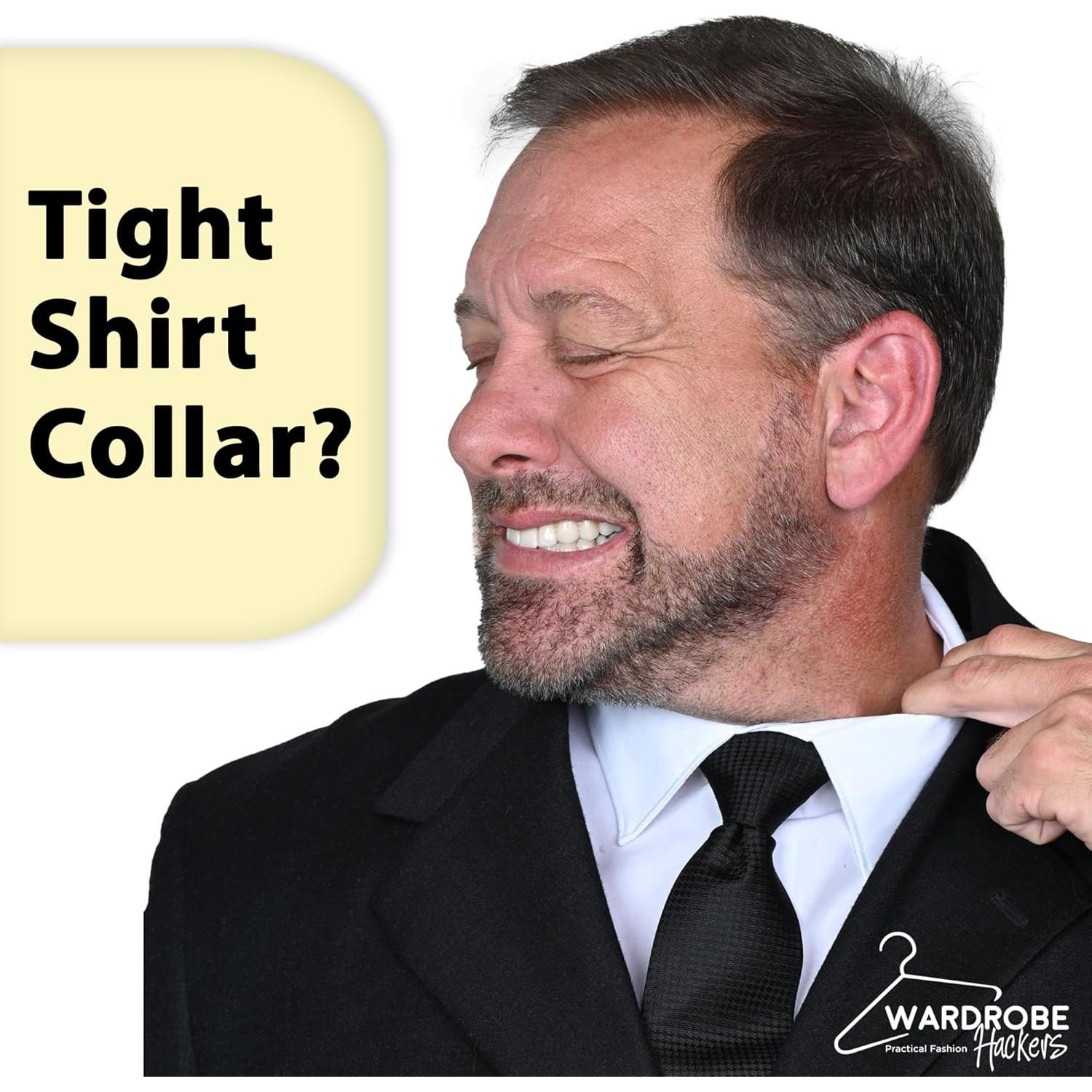 Extensores de Collar para Camisas de Hombre - 3 Piezas Negras