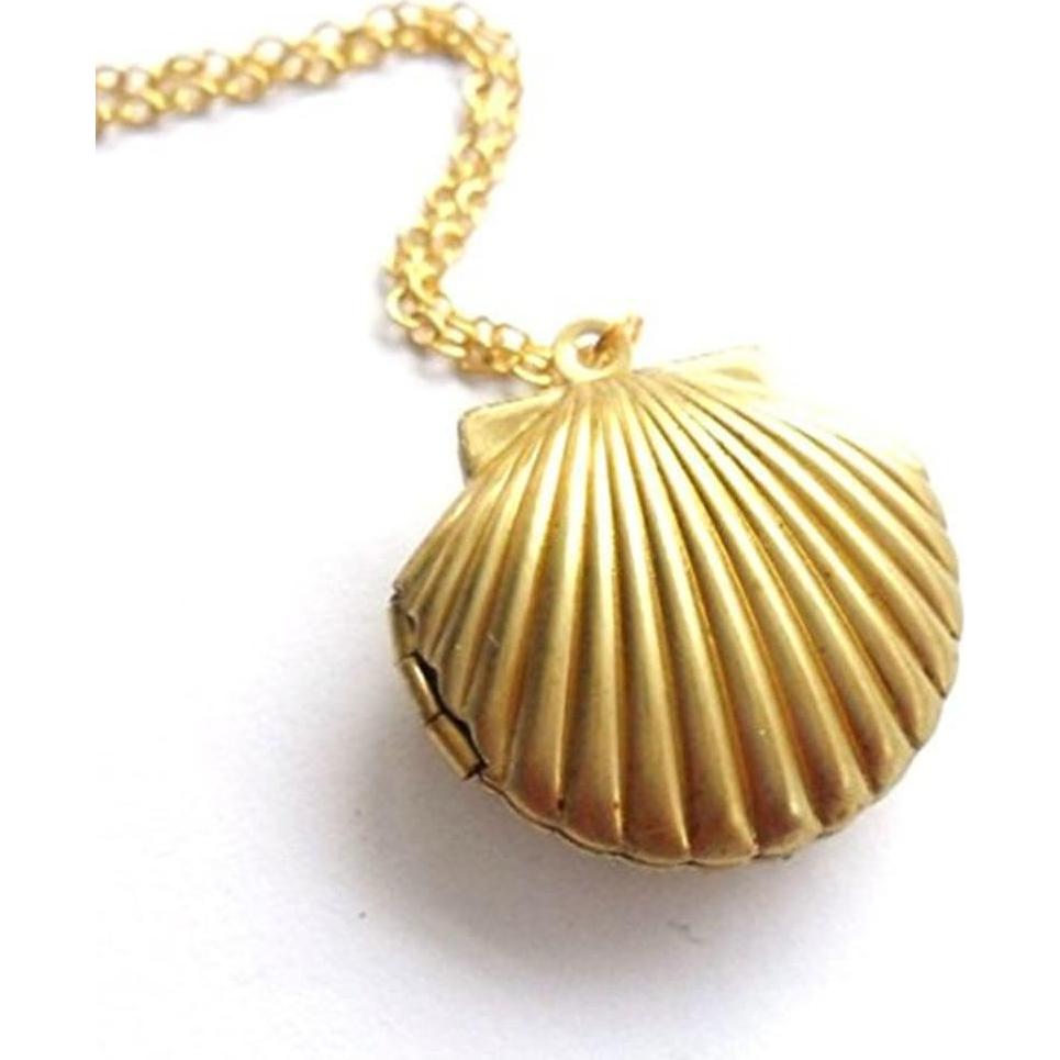 Collar de Concha Marina Dorado AHIER - Joyería Náutica 61 cm