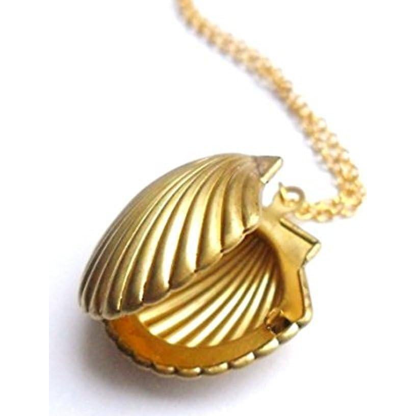 Collar de Concha Marina Dorado AHIER - Joyería Náutica 61 cm