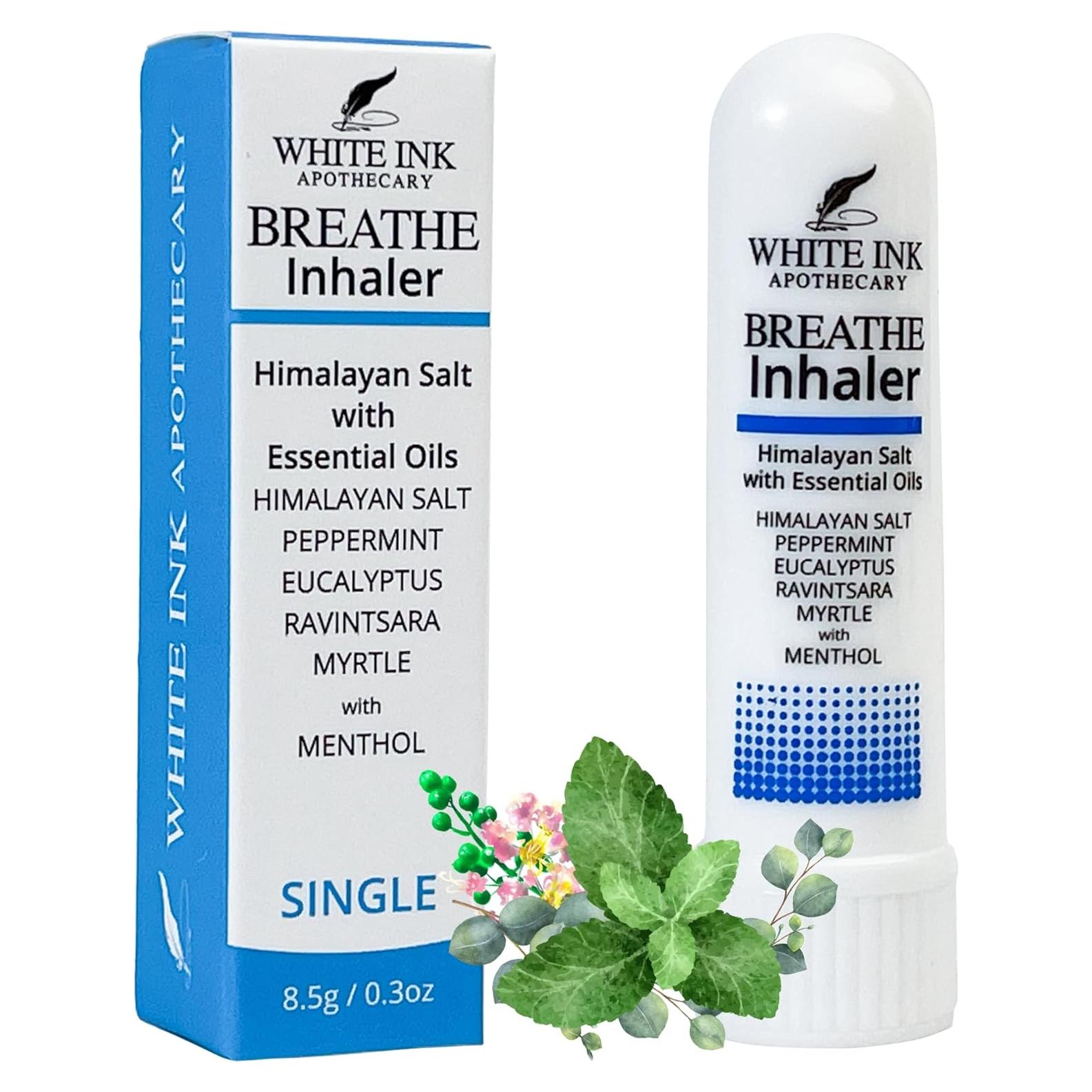 Inhalador Breathe White Ink | Aceites Esenciales Eucalipto Menta