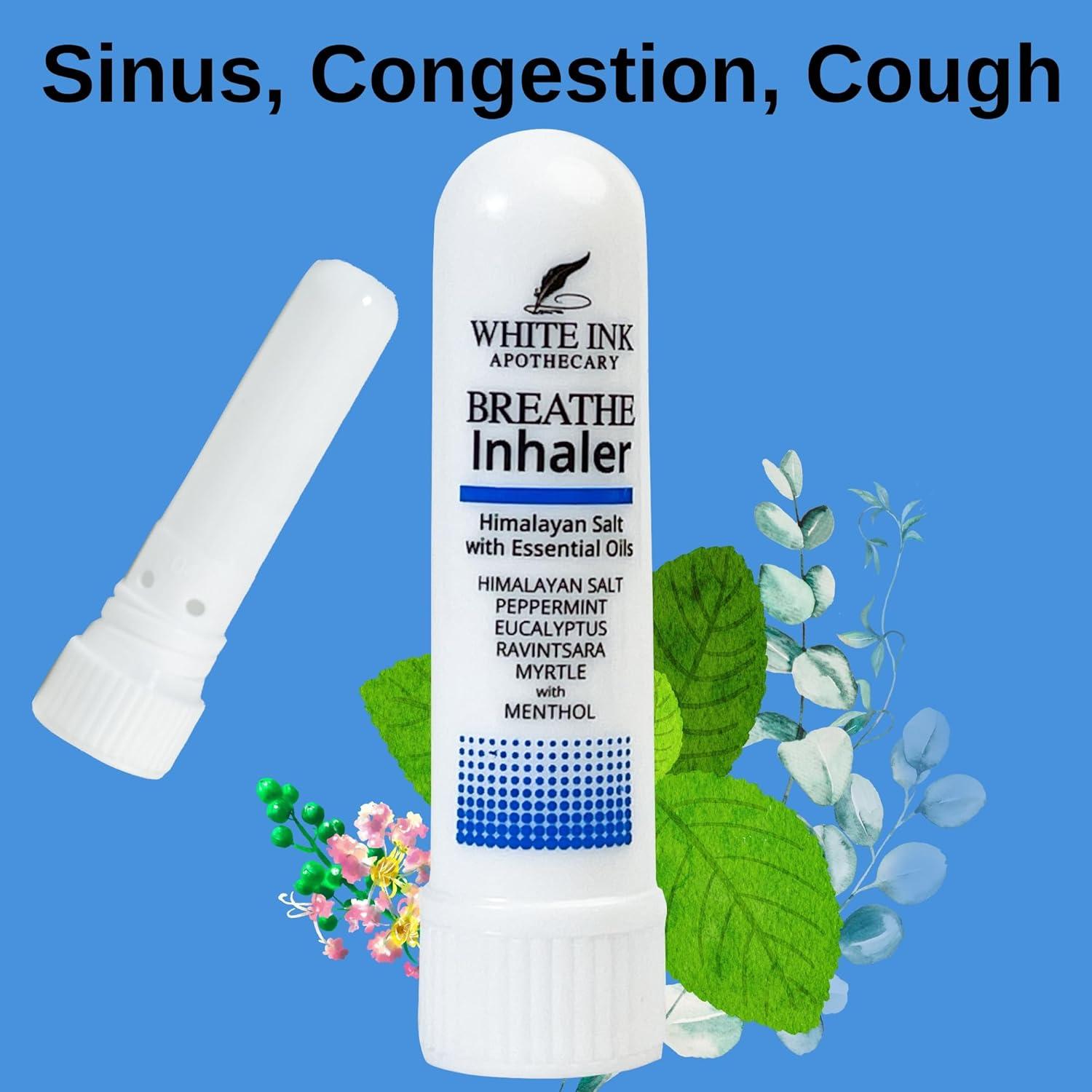 Inhalador Breathe White Ink | Aceites Esenciales Eucalipto Menta