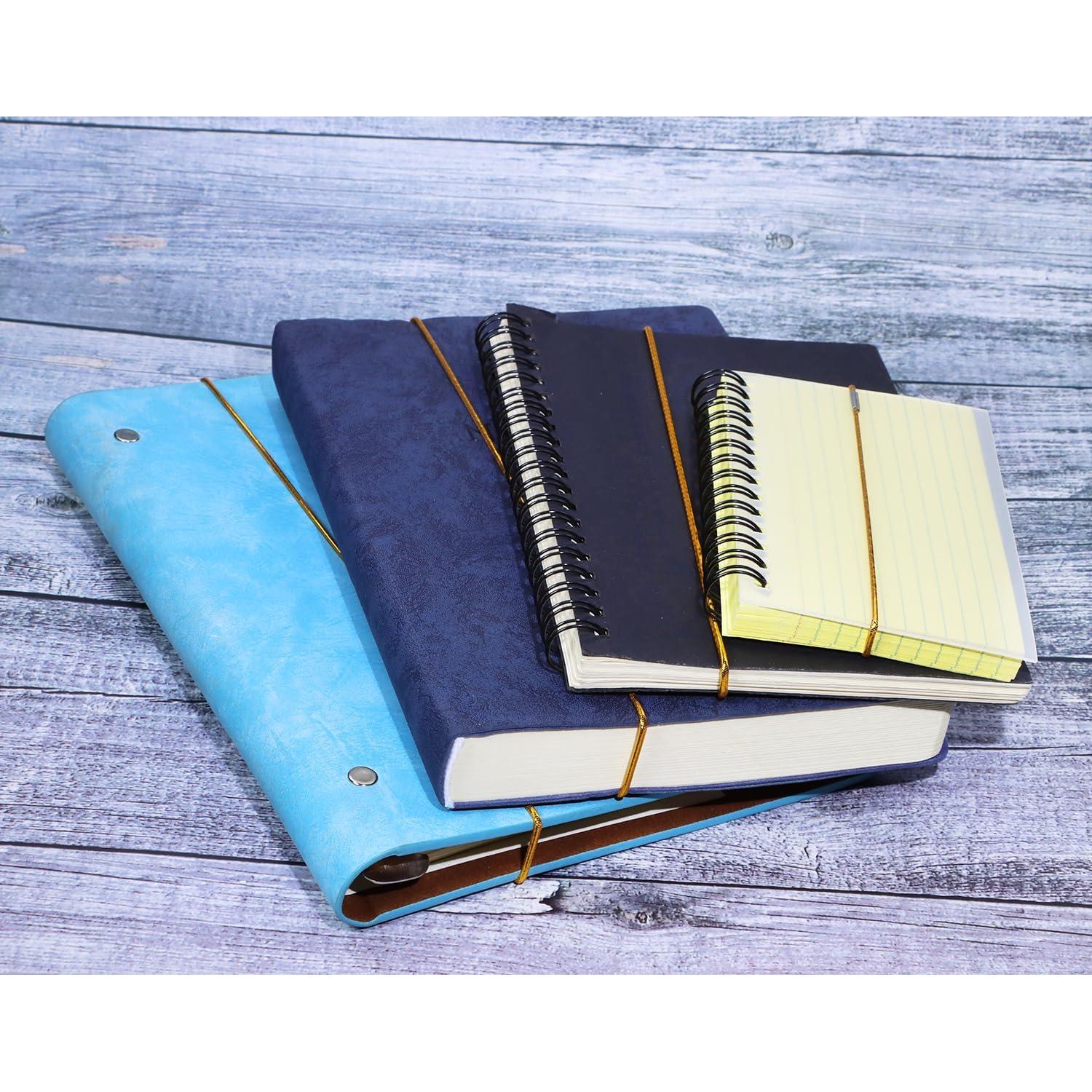 Correa Elástica Mini Skater Dorada para Cuadernos A5 - 12 Pzas