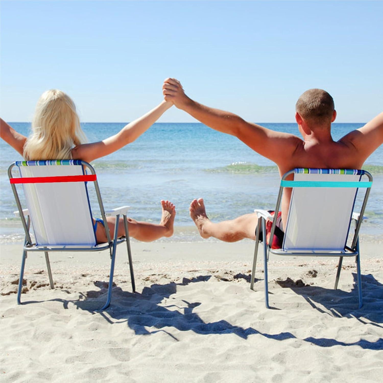 Paquete de 6 bandas para toallas Matenf, elásticas y a prueba de viento