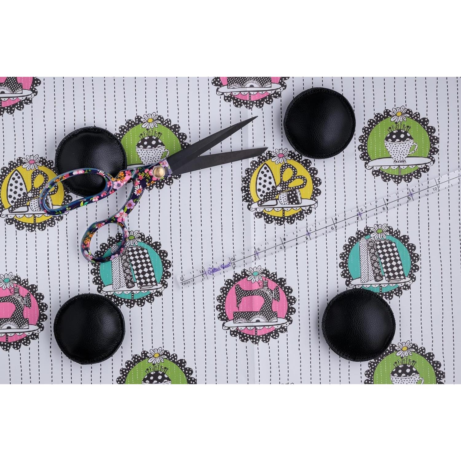 Pesas de Patrón de Cuero The Quilted Bear 4 x 50mm Negro