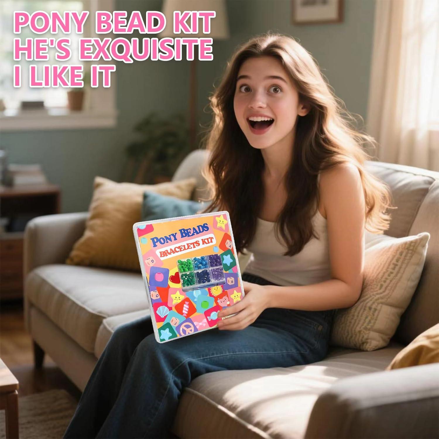 Kit de Cuentas de Pony LIS HEGENSA 900PCS 12 Colores