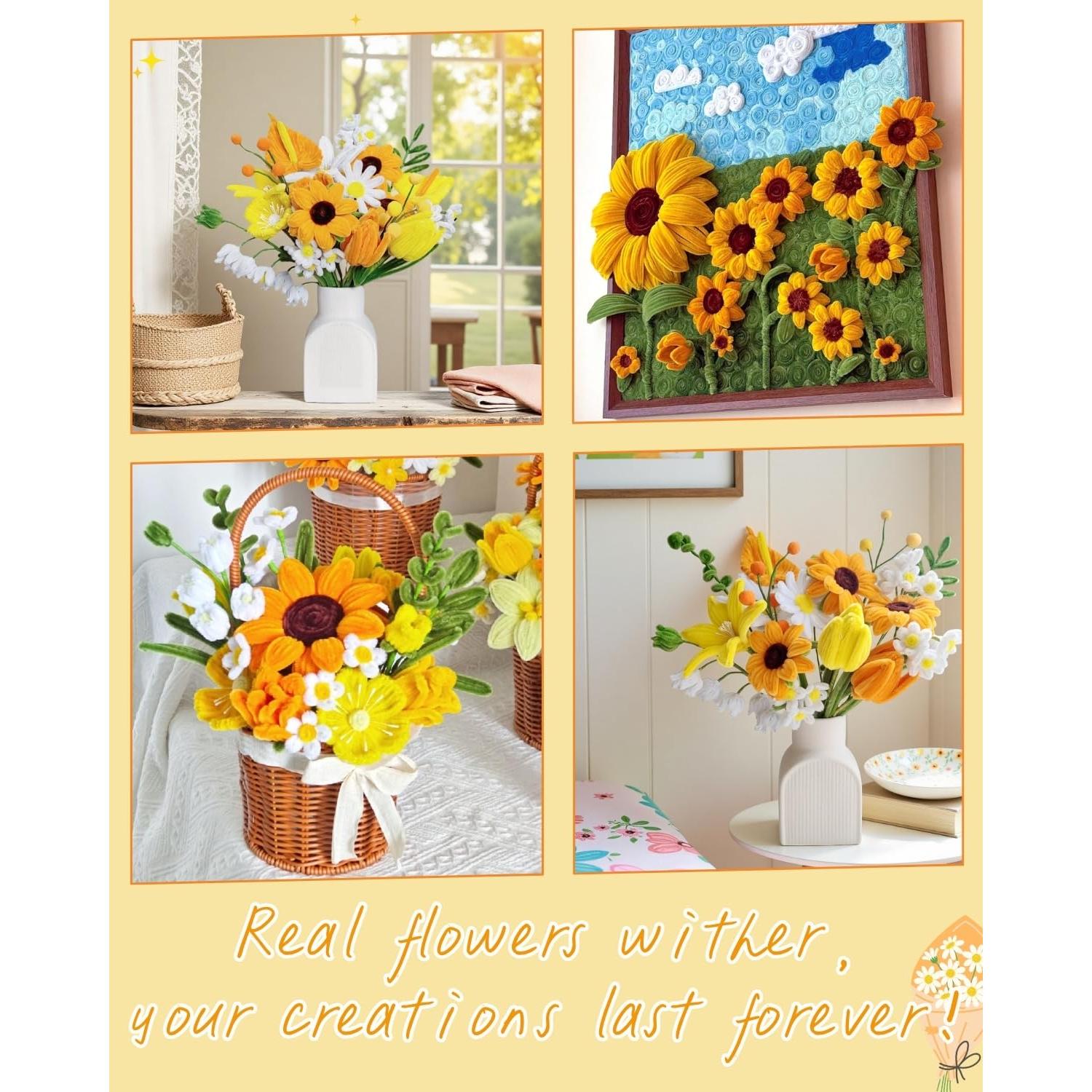 Kit de Manualidades de Limpiapipas YYUENGTAK 500 Pcs