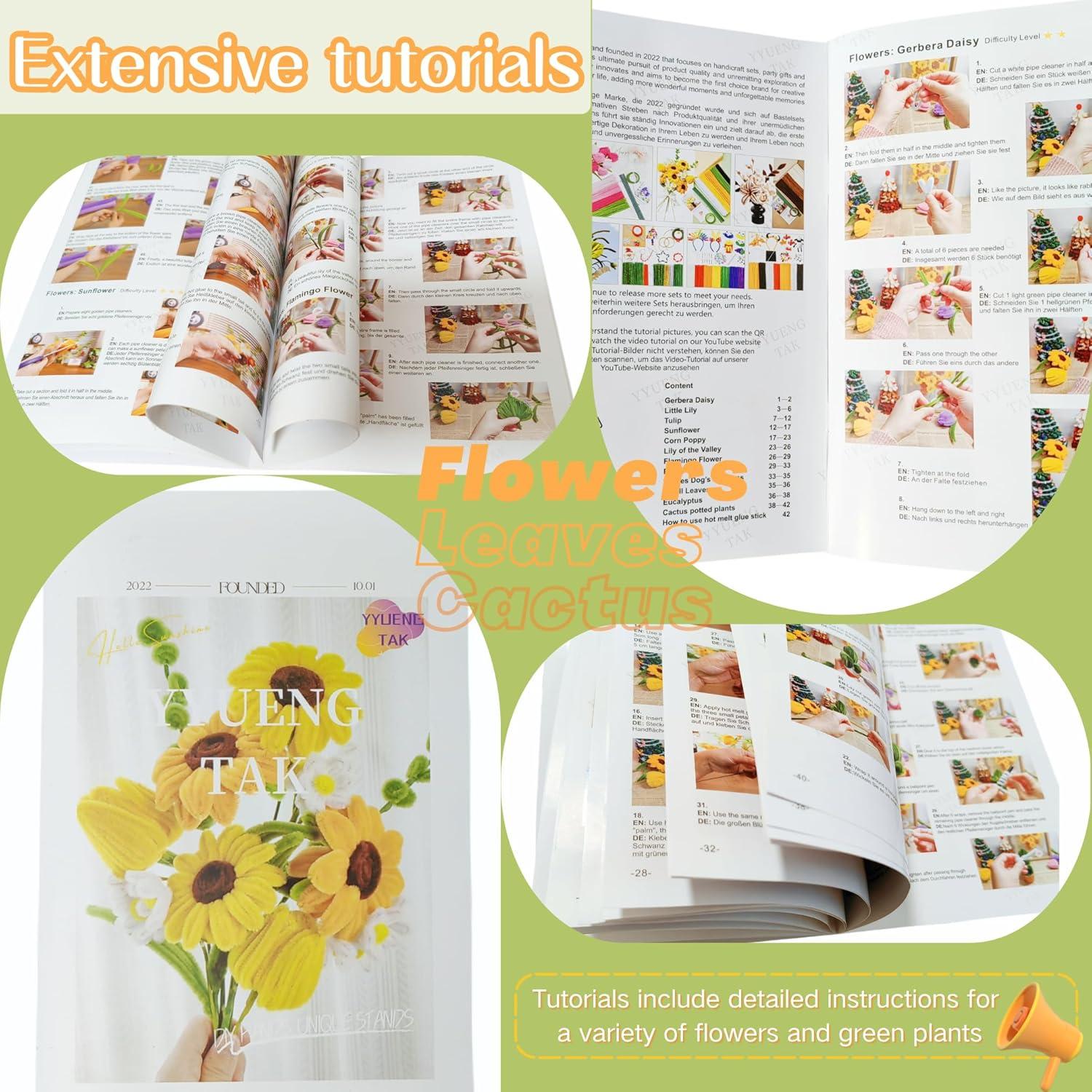 Kit de Manualidades de Limpiapipas YYUENGTAK 500 Pcs