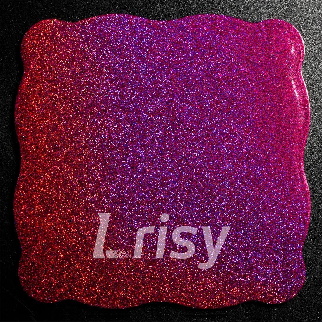 Purpurina Holográfica Extra Fina Lrisy 140g Rosa Rojo