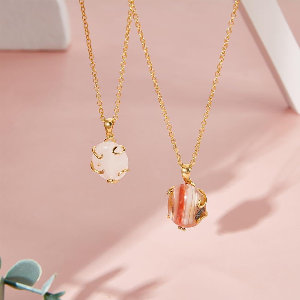 Colgante Vacío 5 Garras Prong BENECREAT Plata Esterlina 925