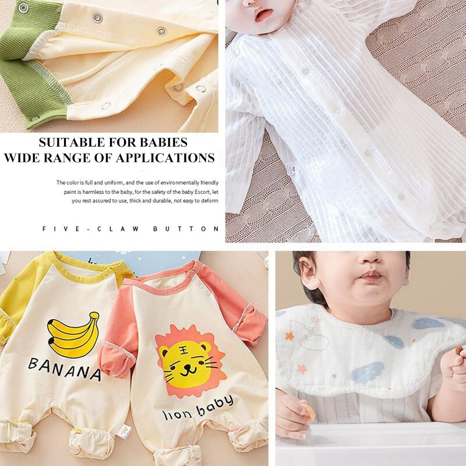 Kit de Broches de Metal MIFOLEU 100 Conjuntos 9.5mm para Manualidades