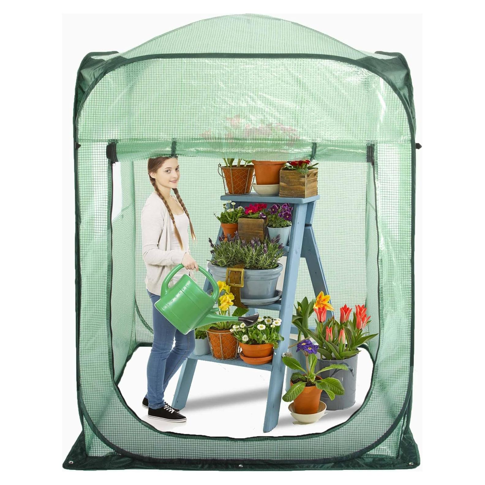 Invernadero Pop Up XL Grande Porayhut 122x122x162cm Verde