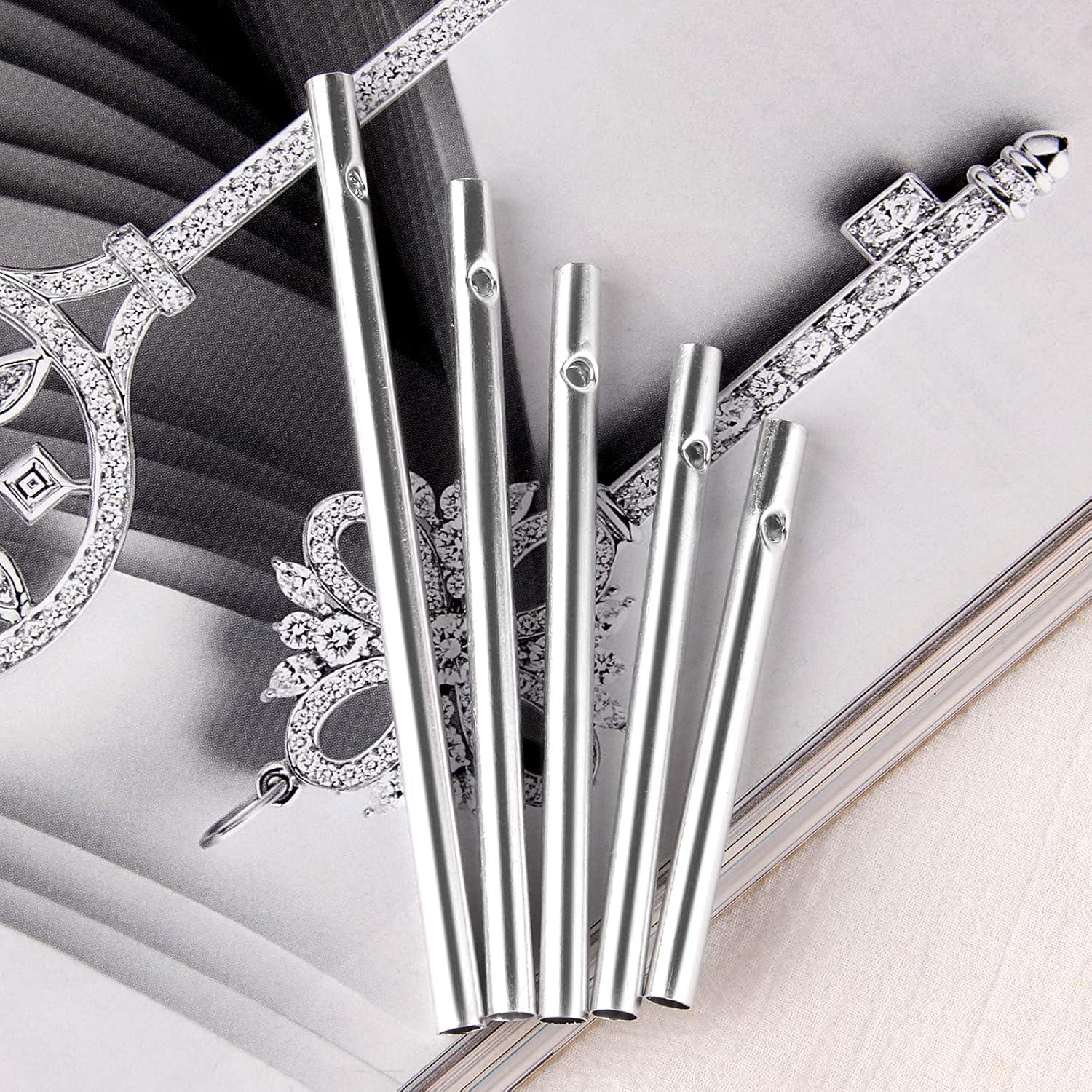 90 Tubos de Campana de Viento Sansheng para Jardín - Plata