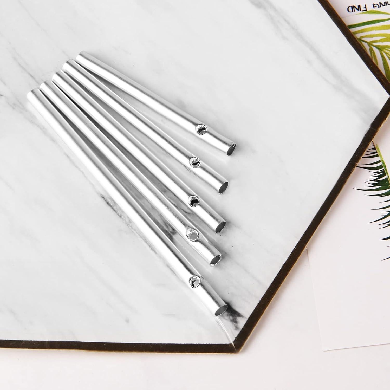 90 Tubos de Campana de Viento Sansheng para Jardín - Plata